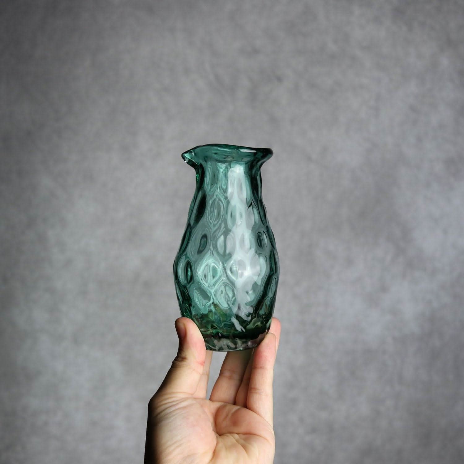 みなも徳利 グリーン 琉球ガラス ガラス工房清天 琉球ガラス.