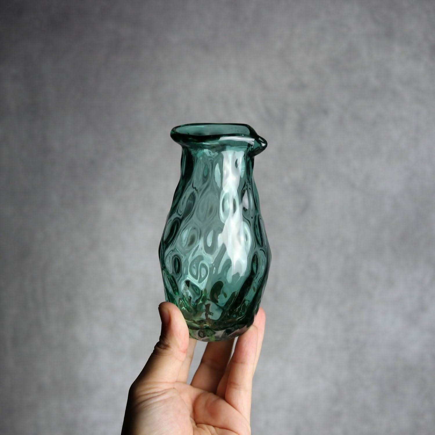 みなも徳利 グリーン 琉球ガラス ガラス工房清天 琉球ガラス.