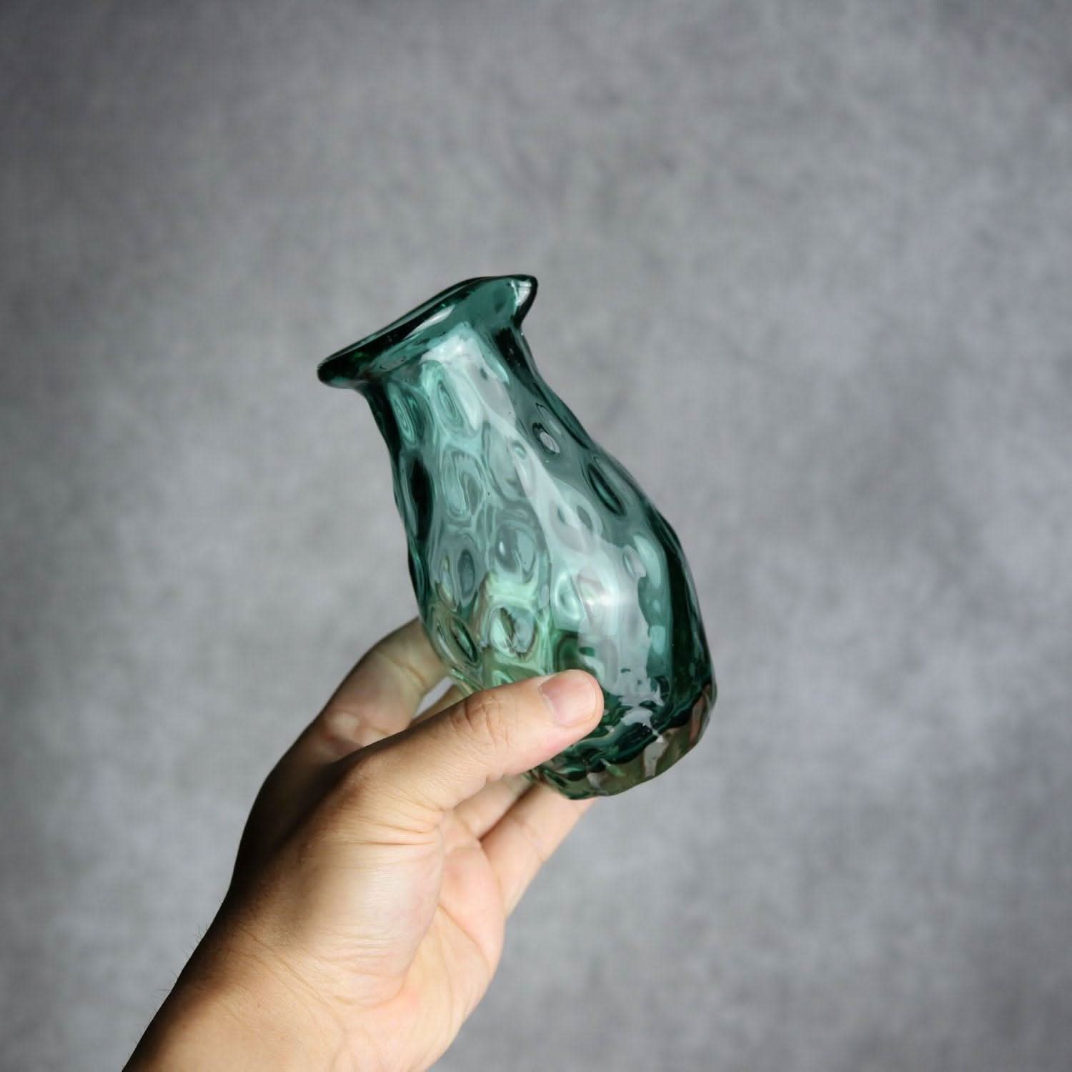 みなも徳利 グリーン 琉球ガラス ガラス工房清天 琉球ガラス.