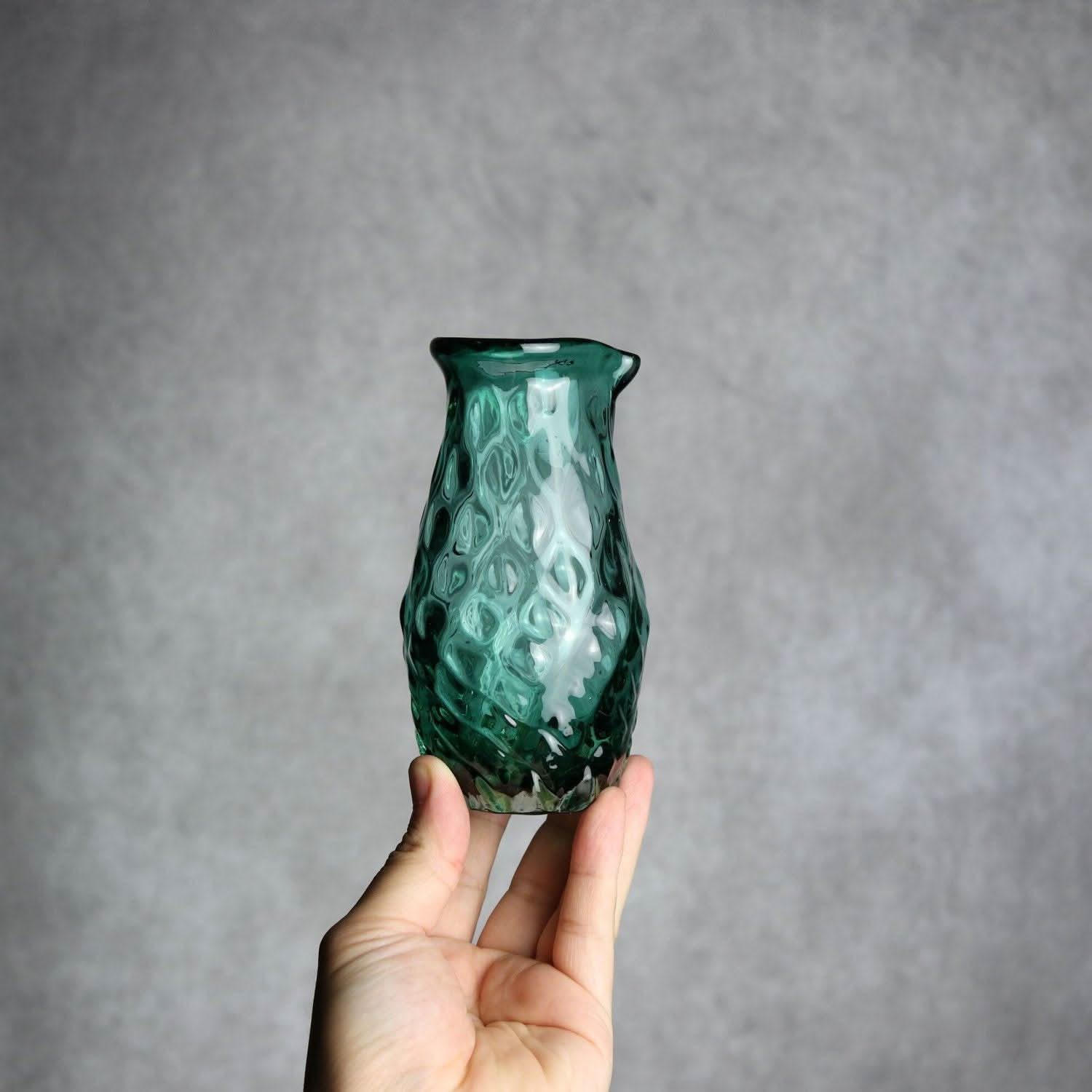 みなも徳利 グリーン 琉球ガラス ガラス工房清天 琉球ガラス.