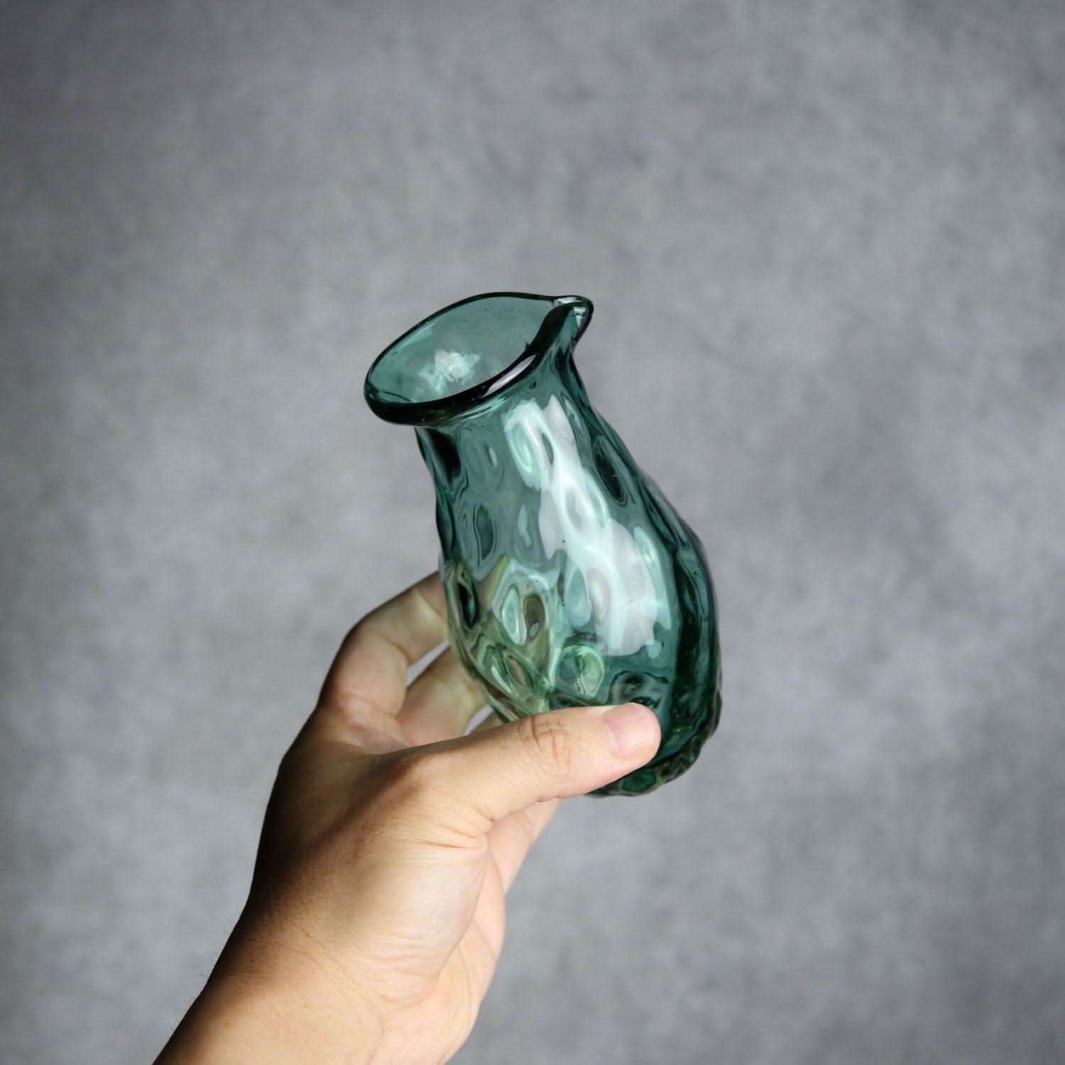 みなも徳利 グリーン 琉球ガラス ガラス工房清天 琉球ガラス.