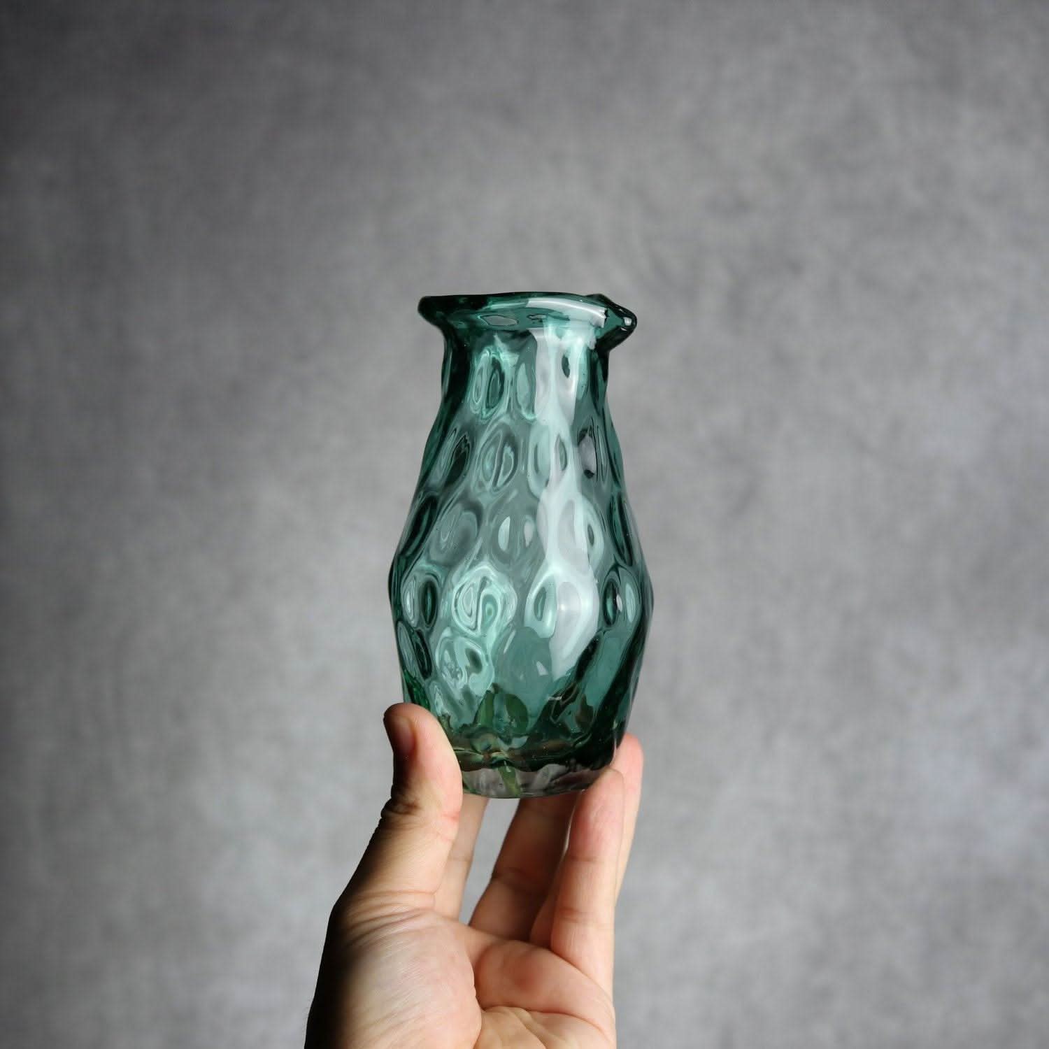 みなも徳利 グリーン 琉球ガラス ガラス工房清天 琉球ガラス.