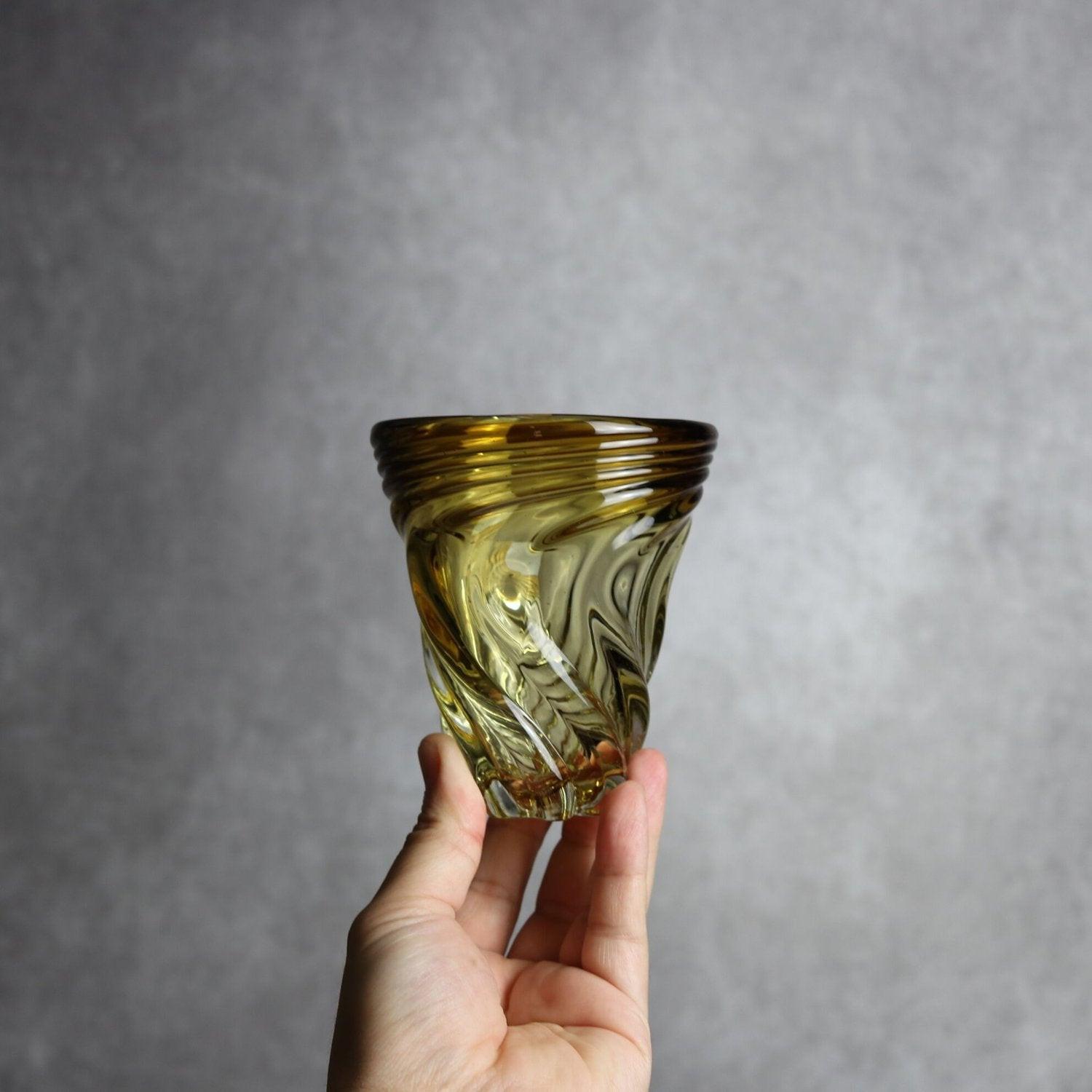 S.モールグラス ブラウン 琉球ガラス ガラス工房清天 琉球ガラス.