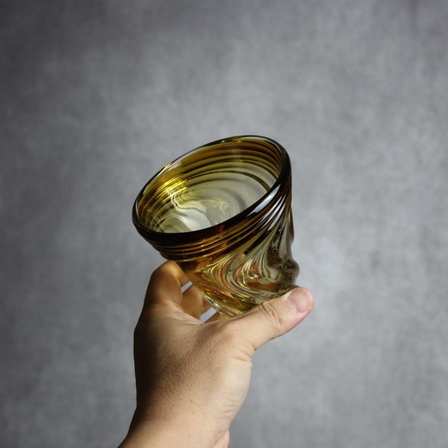 S.モールグラス ブラウン 琉球ガラス ガラス工房清天 琉球ガラス.