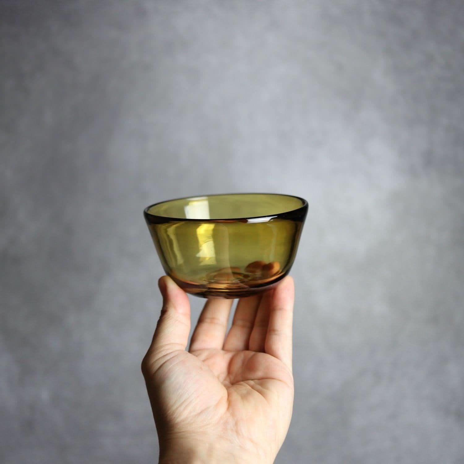 ノーマルボウル 小 ブラウン 琉球ガラス ガラス工房清天 琉球ガラス.