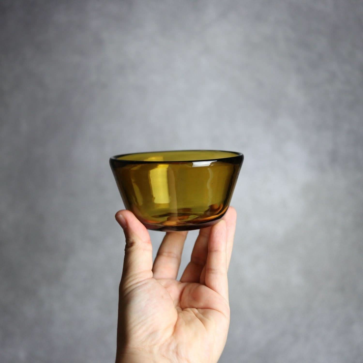 ノーマルボウル 小 ブラウン 琉球ガラス ガラス工房清天 琉球ガラス.