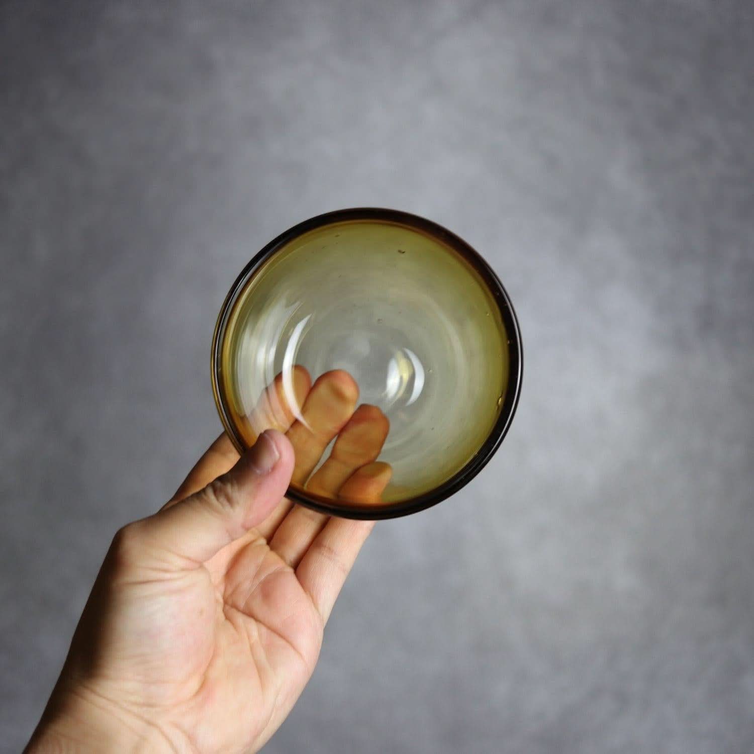 ノーマルボウル 小 ブラウン 琉球ガラス ガラス工房清天 琉球ガラス.