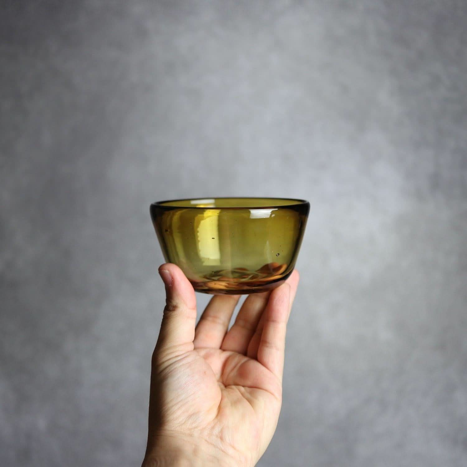 ノーマルボウル 小 ブラウン 琉球ガラス ガラス工房清天 琉球ガラス.