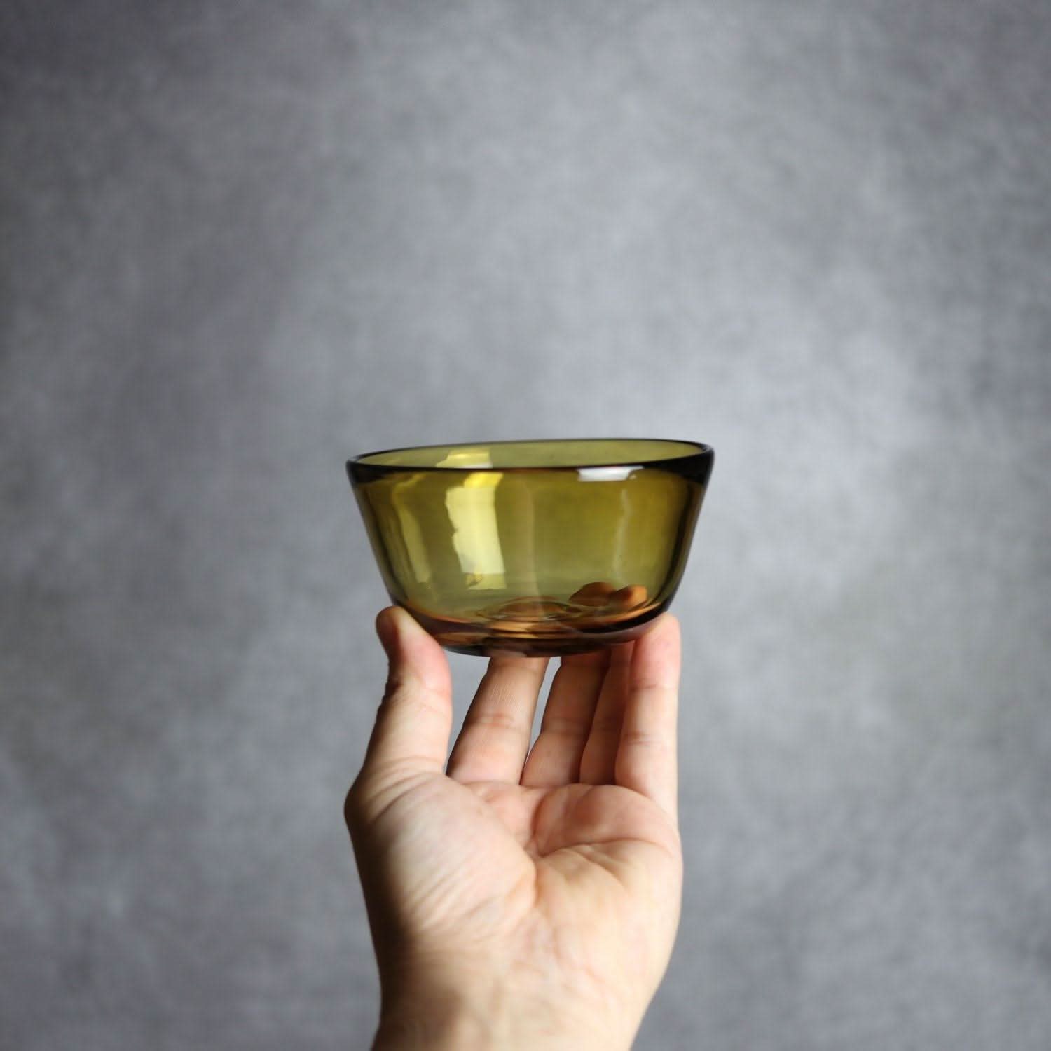 ノーマルボウル 小 ブラウン 琉球ガラス ガラス工房清天 琉球ガラス.