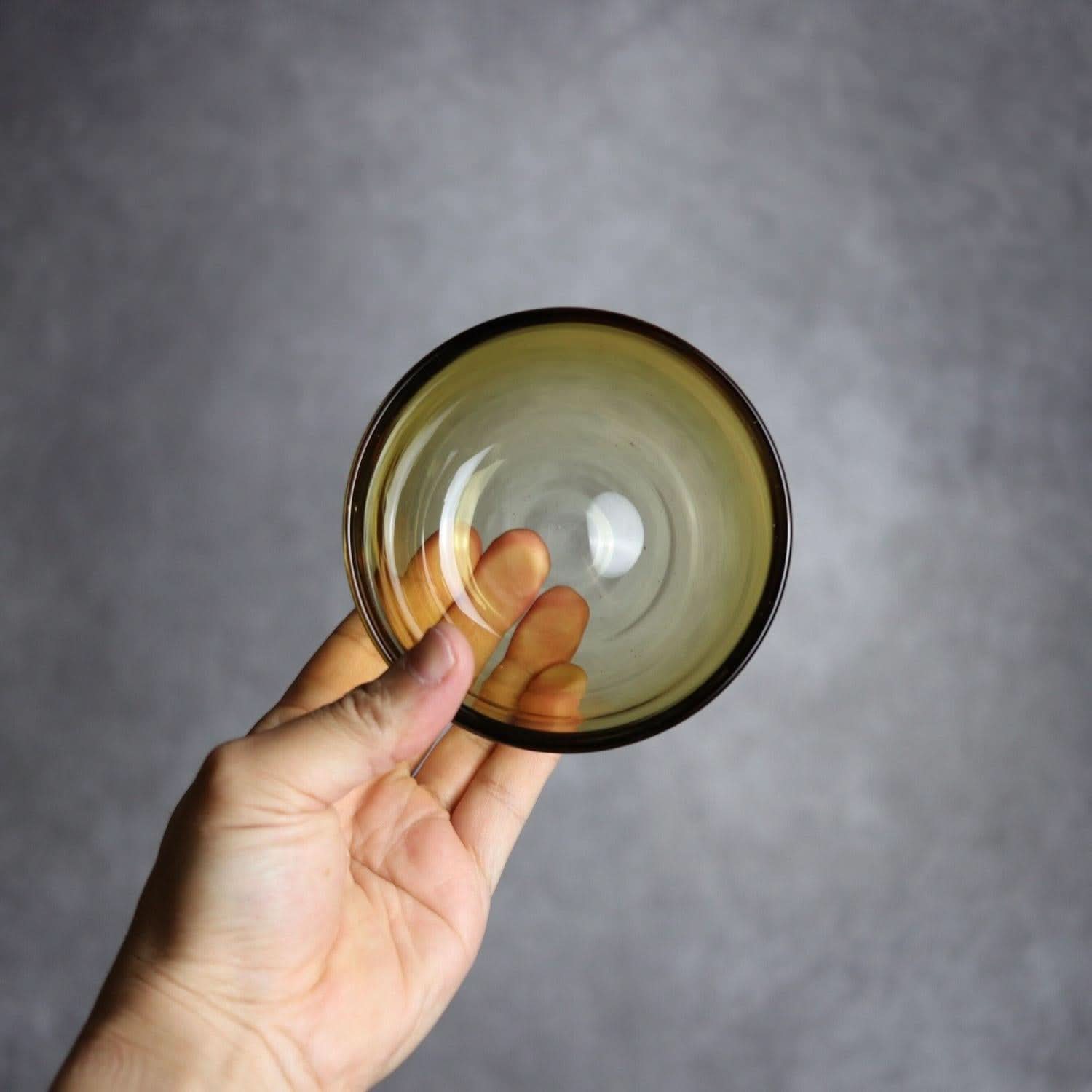 ノーマルボウル 小 ブラウン 琉球ガラス ガラス工房清天 琉球ガラス.