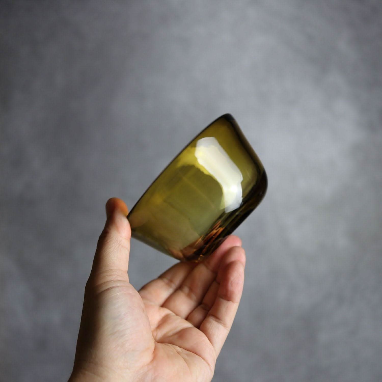 ノーマルボウル 小 ブラウン 琉球ガラス ガラス工房清天 琉球ガラス.