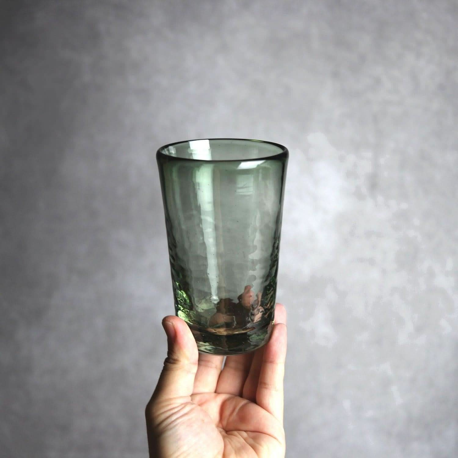 ノーマルグラス 大 グリーン 琉球ガラス ガラス工房清天 琉球ガラス.