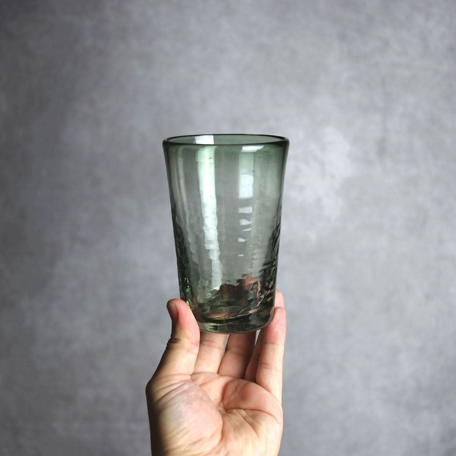 ノーマルグラス 大 グリーン 琉球ガラス ガラス工房清天 琉球ガラス.