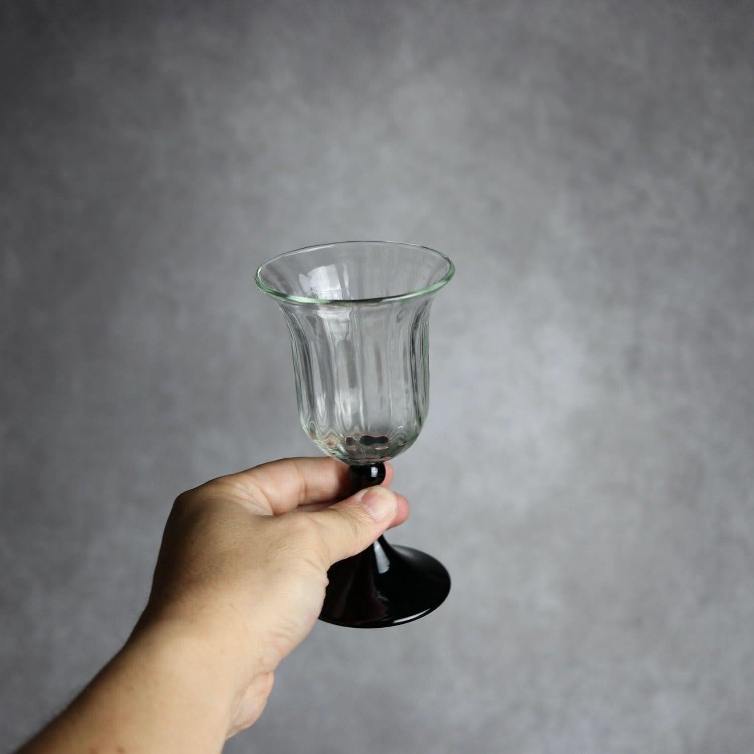 縦モールワイングラス ツートン 琉球ガラス glass32 琉球ガラス.