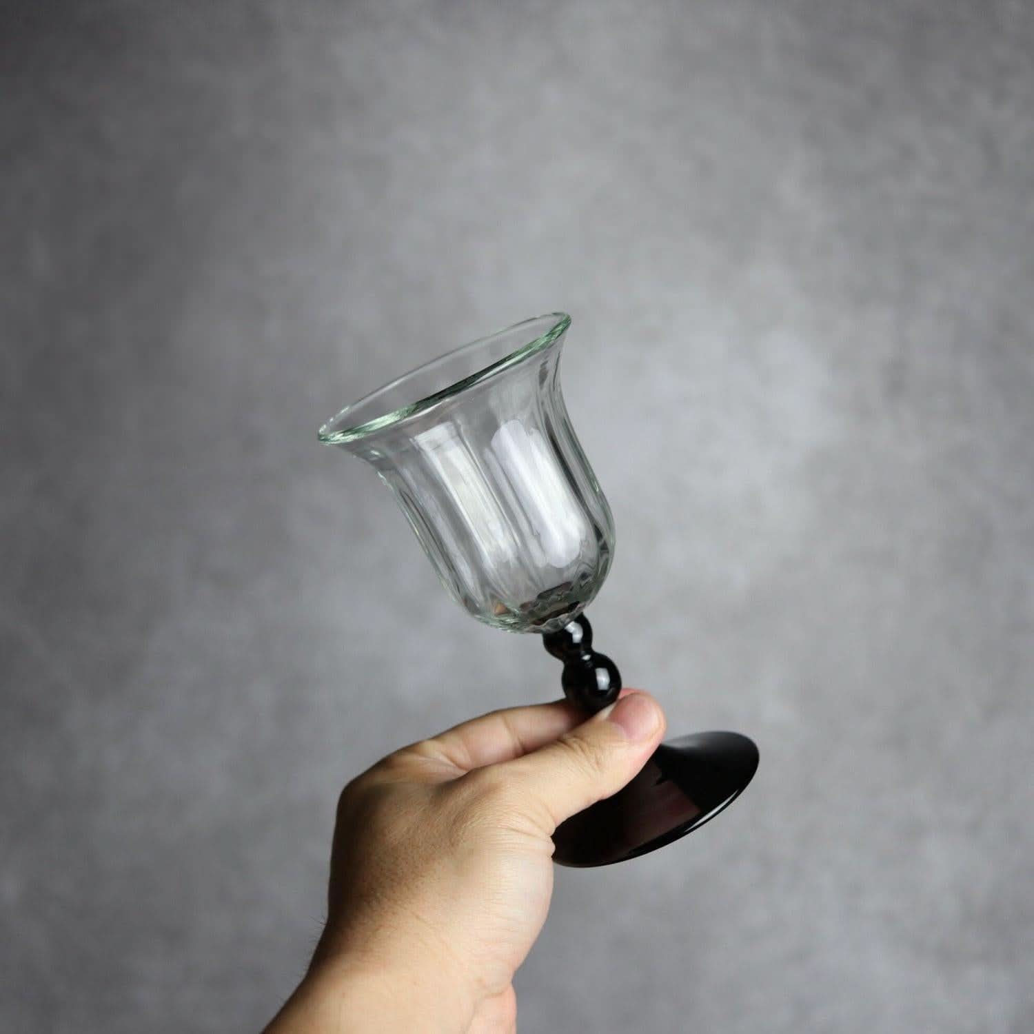 縦モールワイングラス ツートン 琉球ガラス glass32 琉球ガラス.