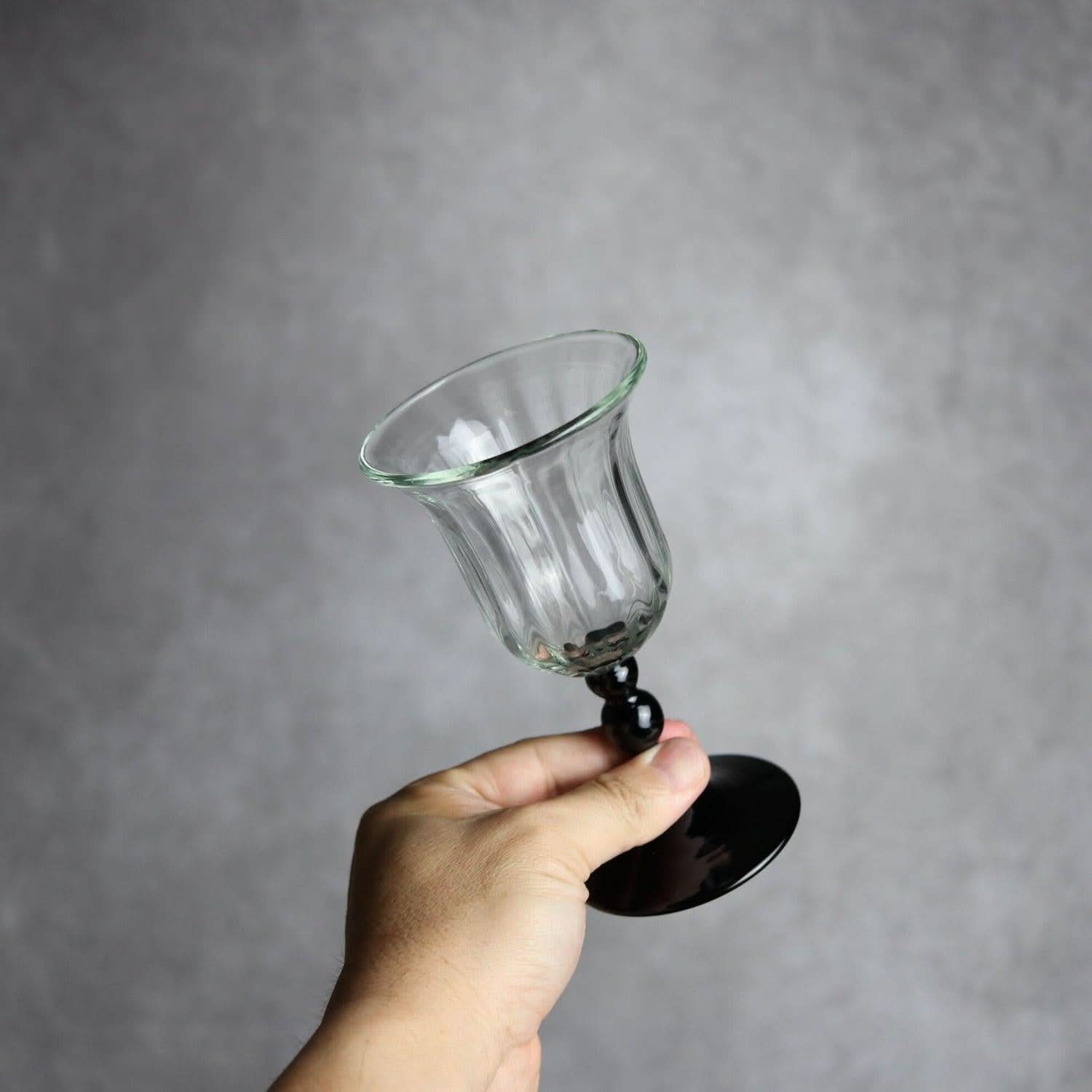 縦モールワイングラス ツートン 琉球ガラス glass32 琉球ガラス.