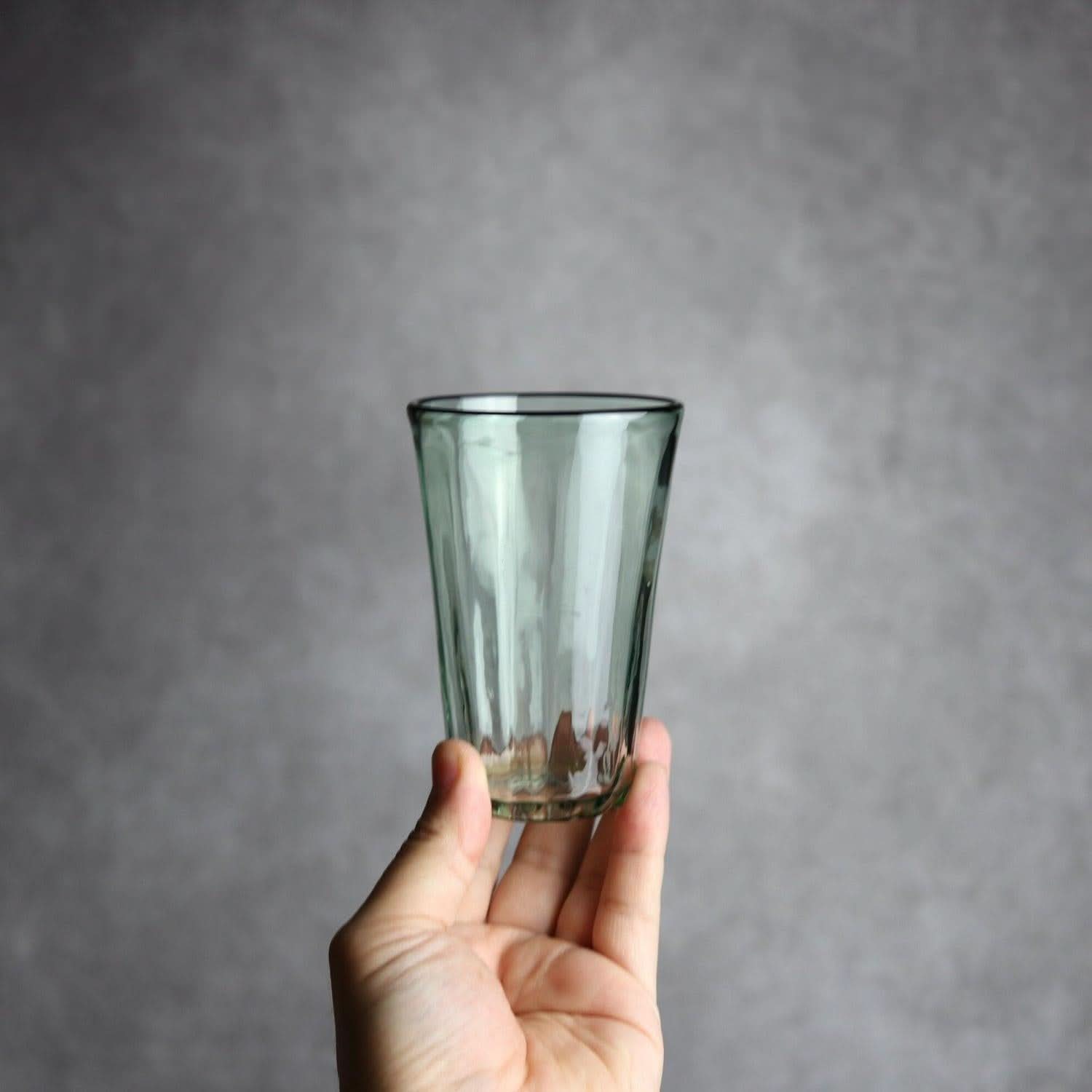ヴィンテージひとくちビア 緑 琉球ガラス glass32 琉球ガラス.