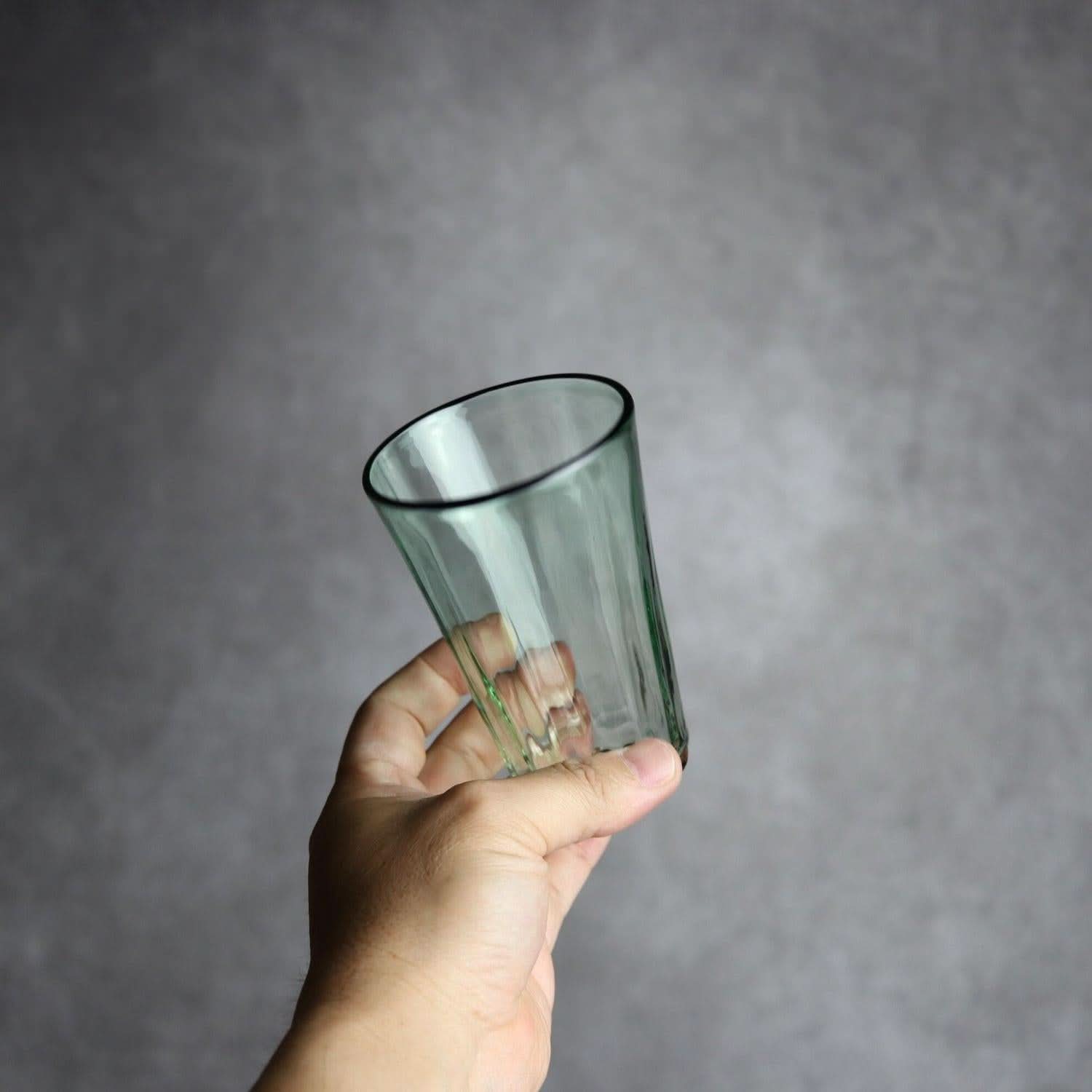 ヴィンテージひとくちビア 緑 琉球ガラス glass32 琉球ガラス.