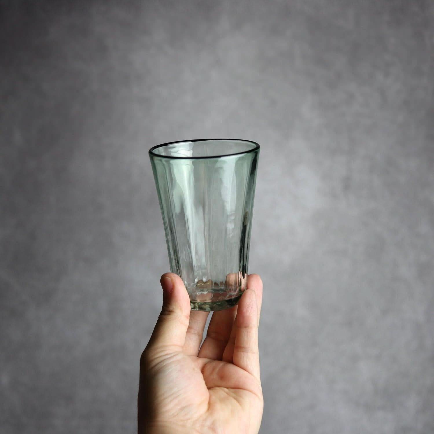 ヴィンテージひとくちビア 緑 琉球ガラス glass32 琉球ガラス.