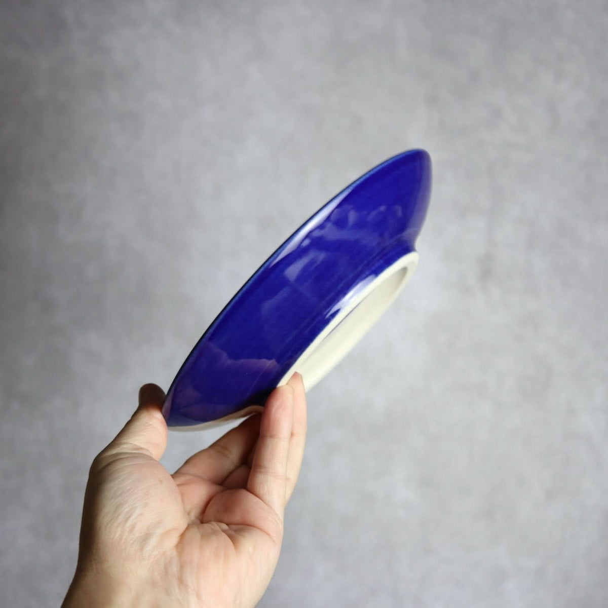 6寸皿 呉須釉 唐草 やちむん 陶器 高江洲陶磁器 やちむん 陶器.
