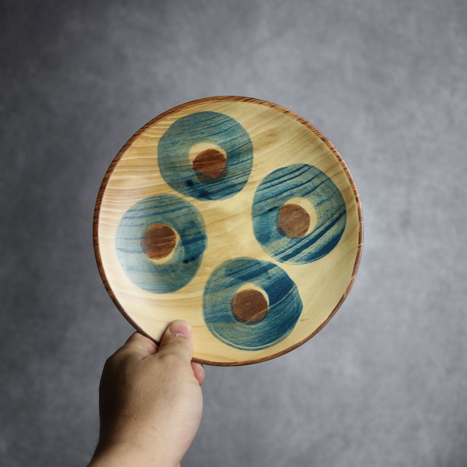 やむちんシリーズ2 Φ180 4つ丸紋 平と米の製作所=平米㎡」 木工.