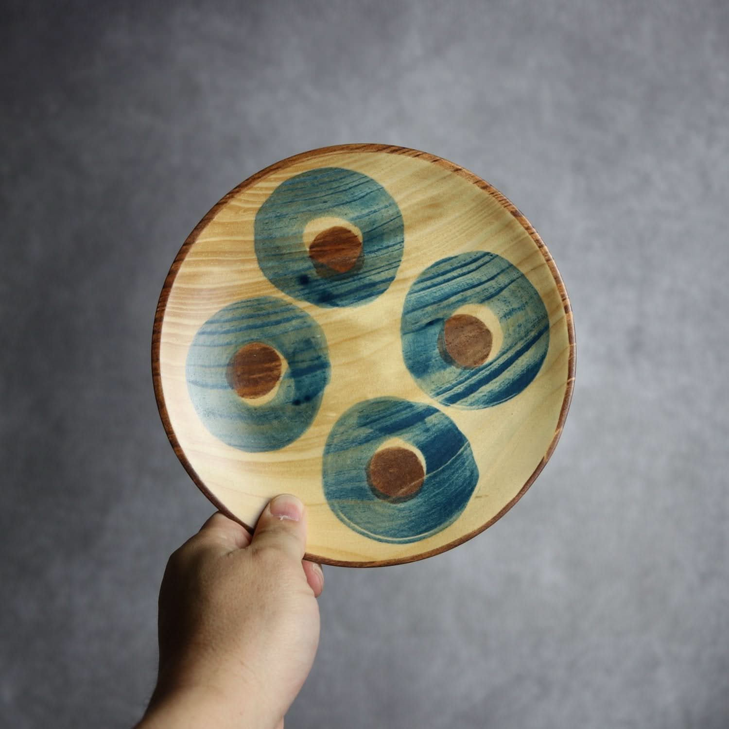 やむちんシリーズ2 Φ180 4つ丸紋 平と米の製作所=平米㎡」 木工.