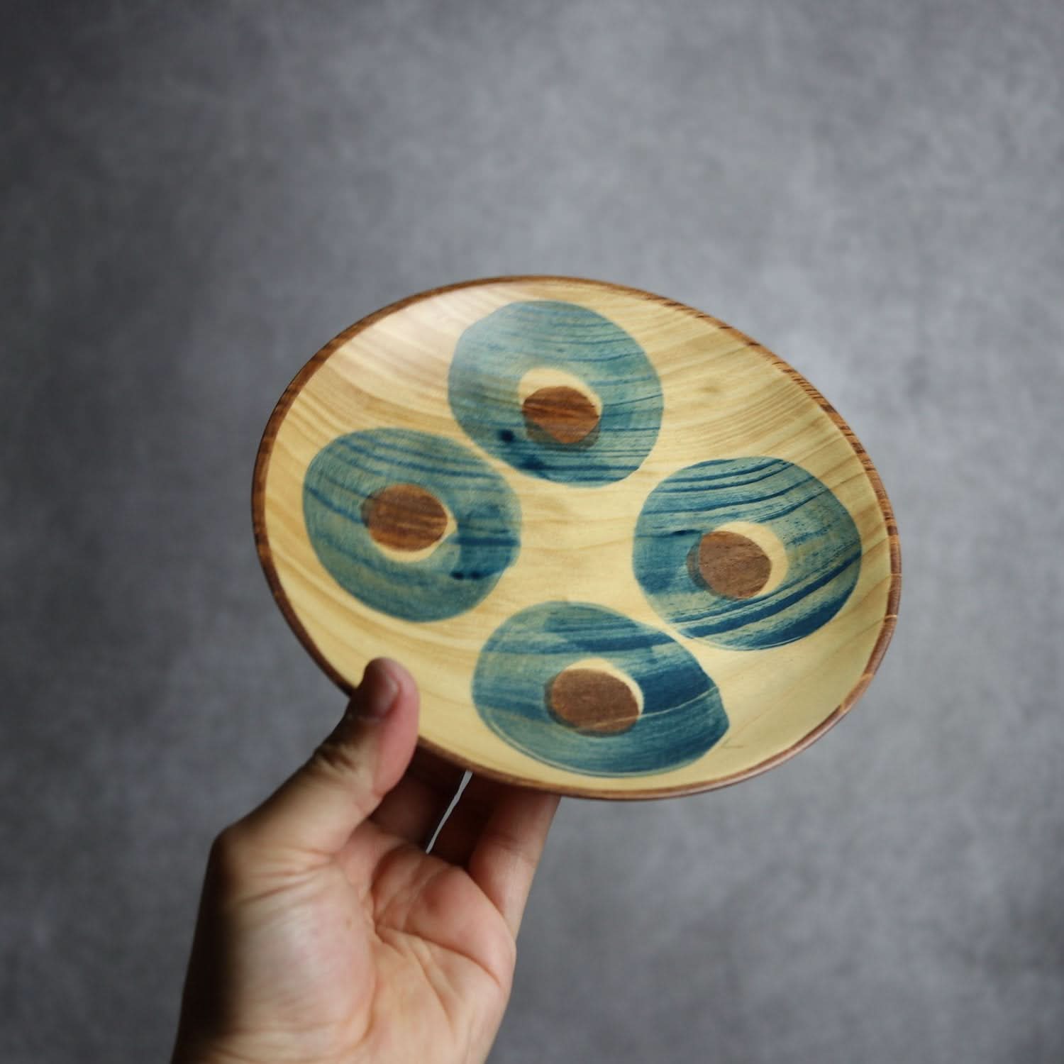 やむちんシリーズ2 Φ180 4つ丸紋 平と米の製作所=平米㎡」 木工.