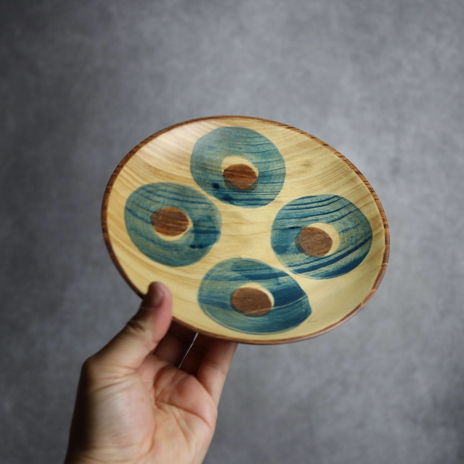 やむちんシリーズ2 Φ180 4つ丸紋 平と米の製作所=平米㎡」 木工.