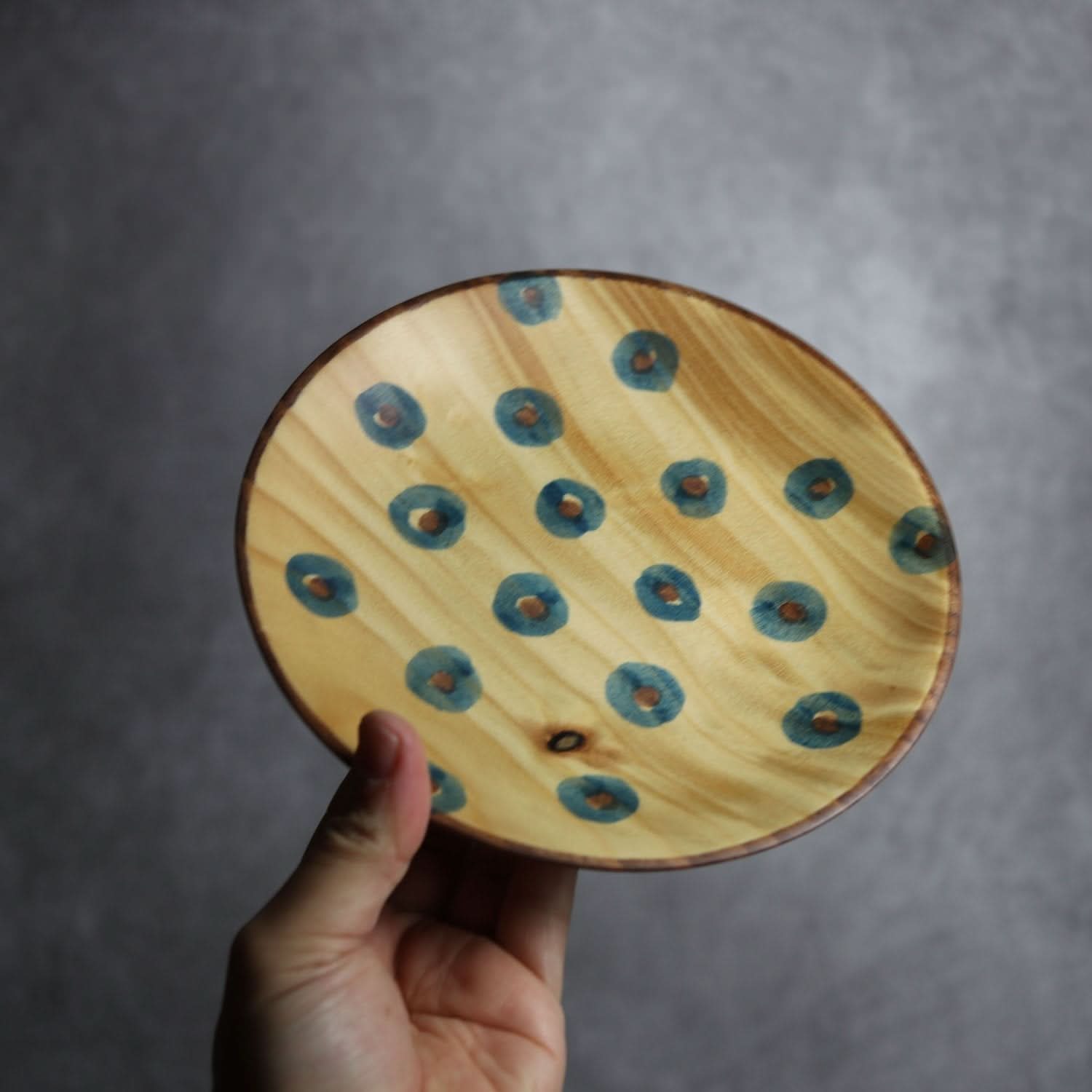 やむちんシリーズ1 Φ180 丸紋 平と米の製作所=平米㎡」 木工.