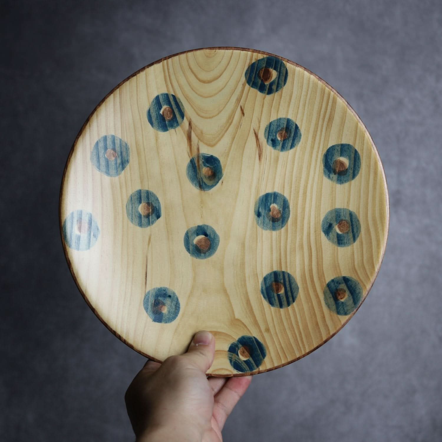 やむちんシリーズ1 Φ250 丸紋 平と米の製作所=平米㎡」 木工.