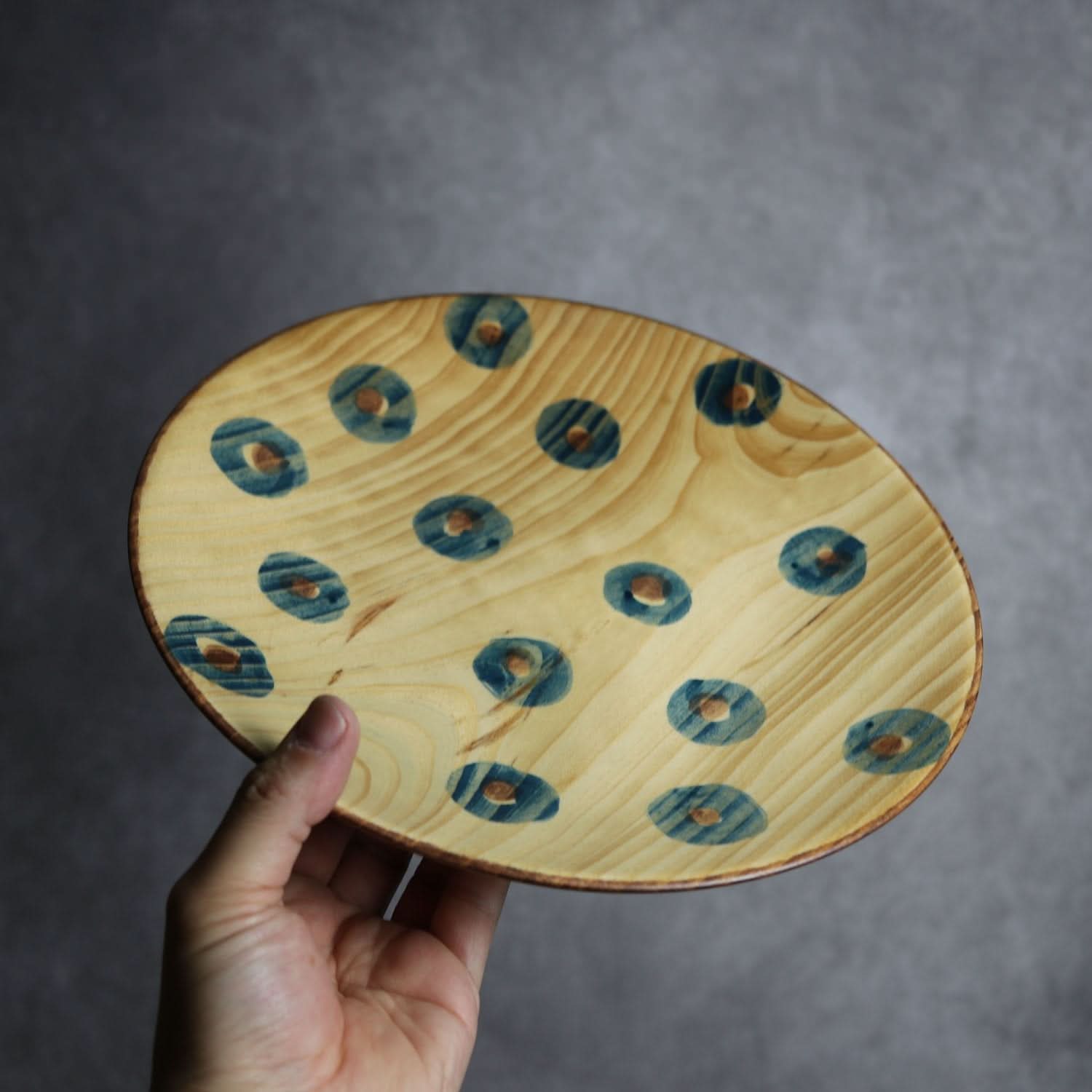 やむちんシリーズ1 Φ250 丸紋 平と米の製作所=平米㎡」 木工.