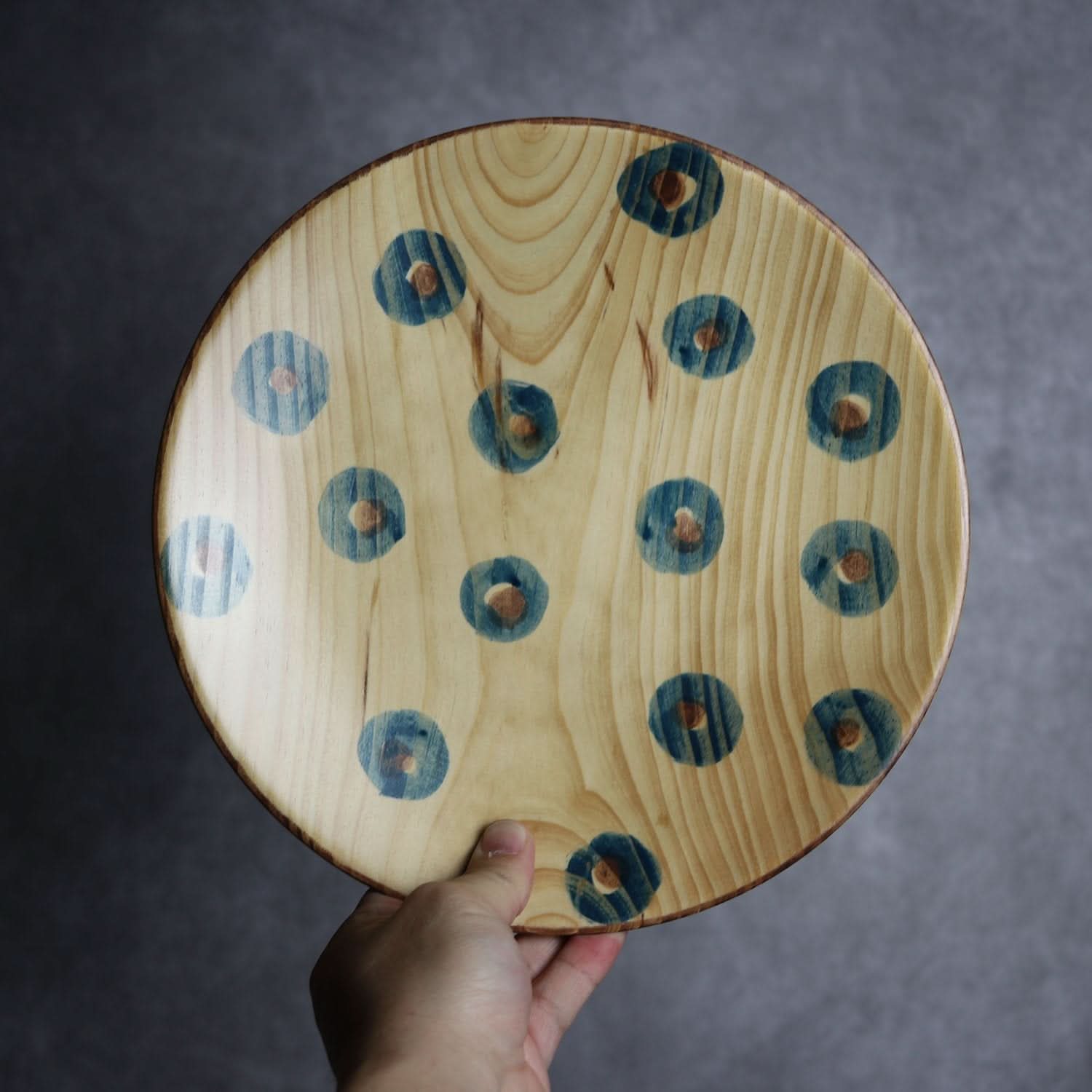 やむちんシリーズ1 Φ250 丸紋 平と米の製作所=平米㎡」 木工.