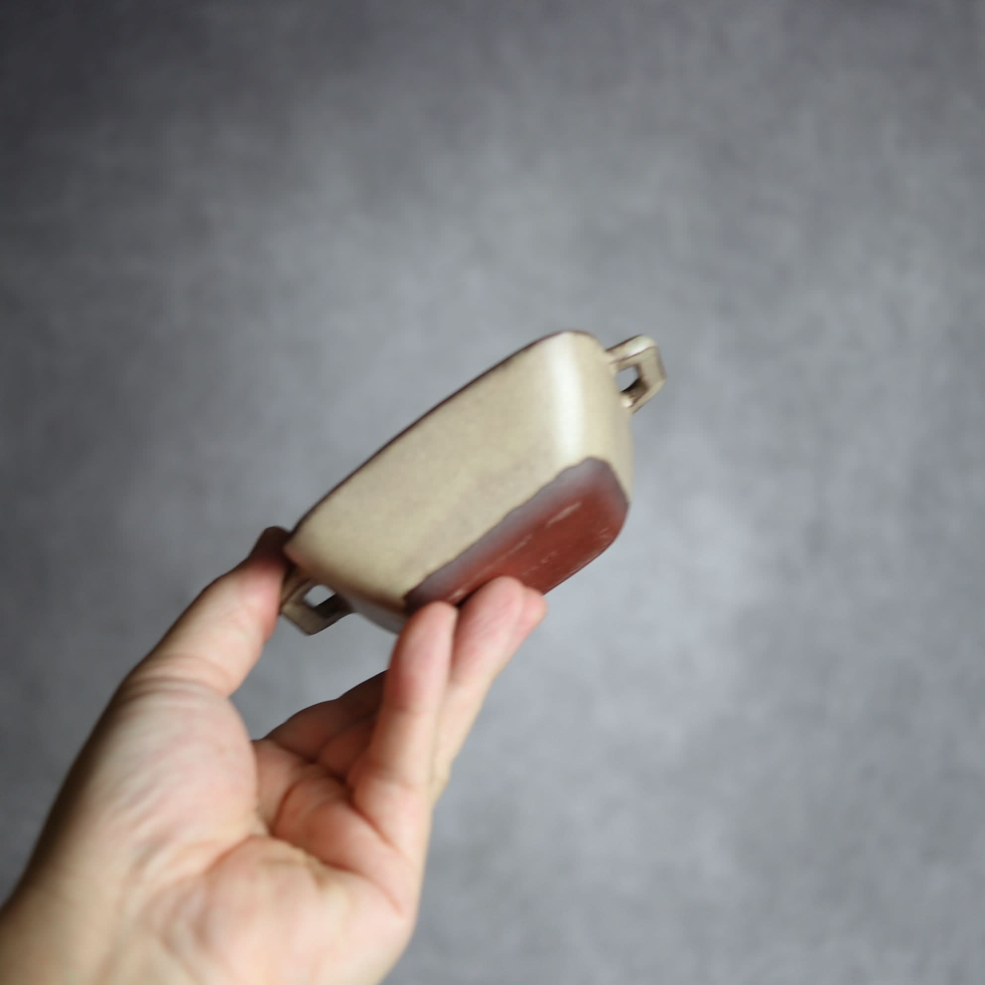 豆角鉢1 サンドベージュ 把手付 やちむん 陶器 cerca やちむん 陶器.