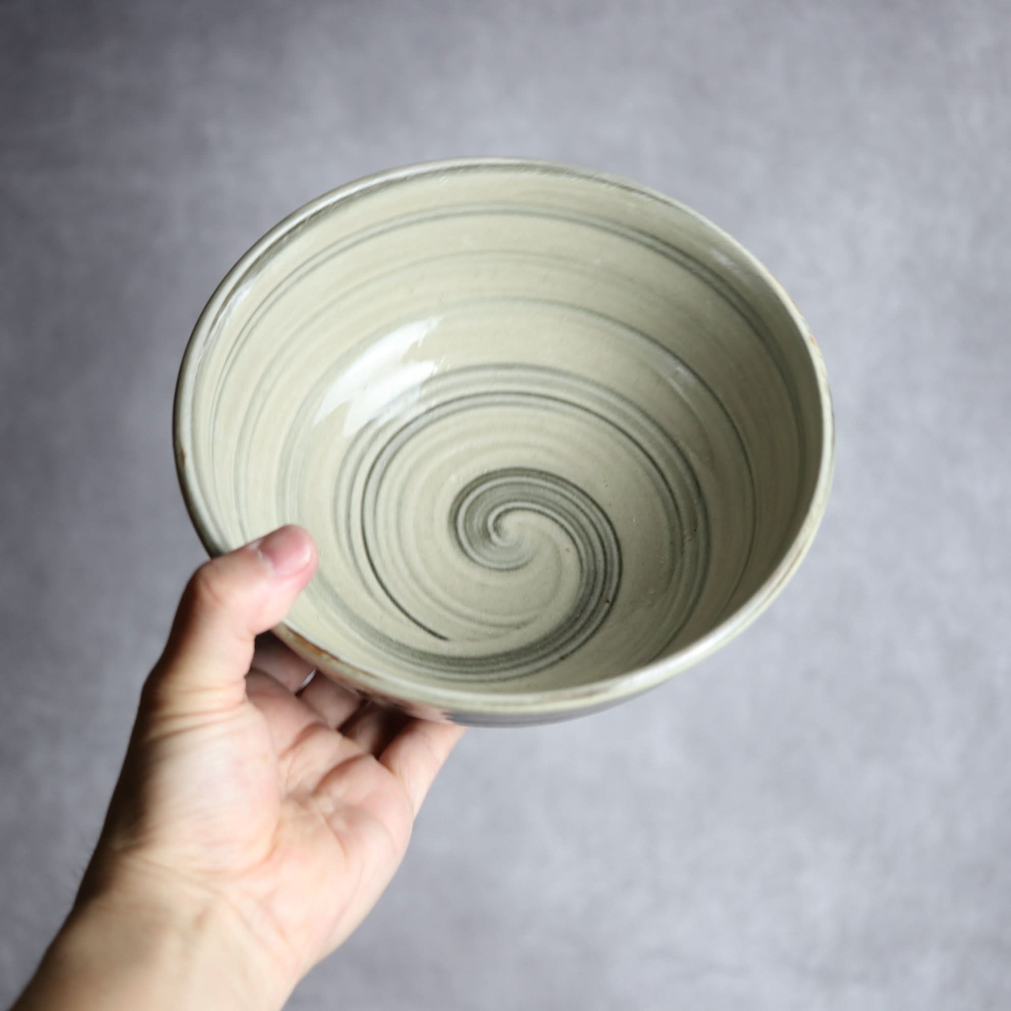 6寸鉢1 呉須釉 刷毛目 点打 やちむん 陶器 北窯 松田米司工房 やちむん 陶器.