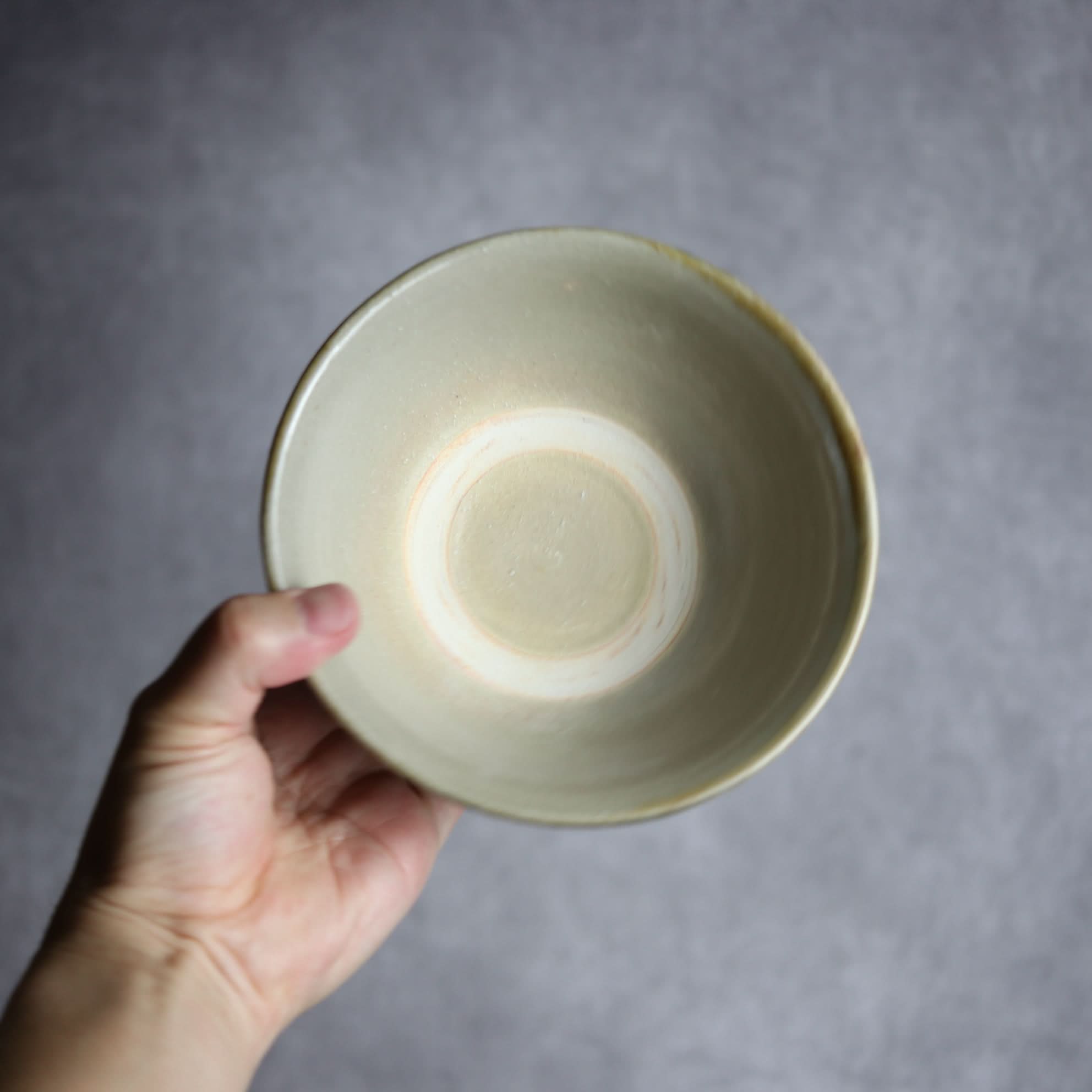5寸マカイ1 飴 呉須釉 菊唐草 やちむん 陶器 北窯 松田米司工房 やちむん 陶器.