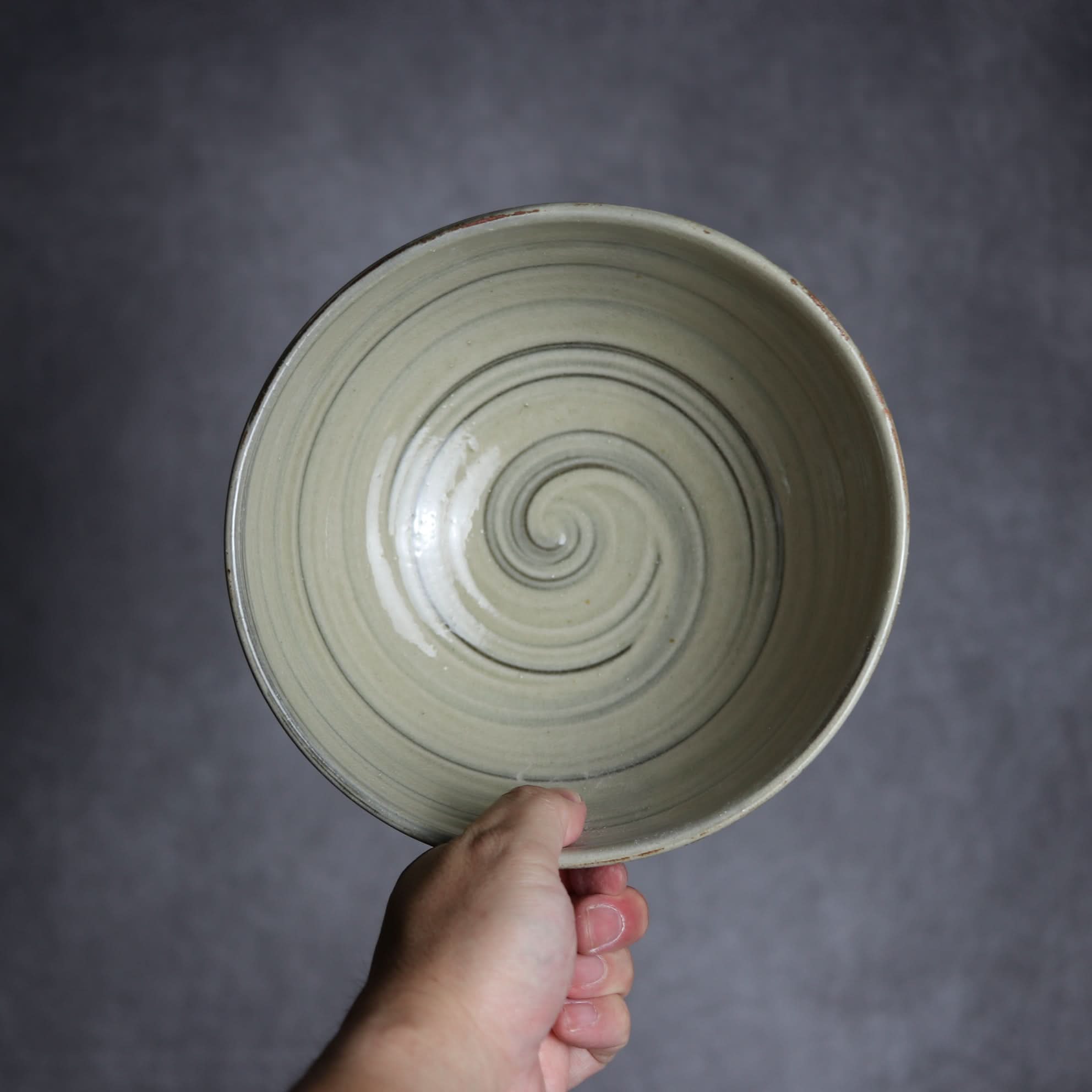 6寸鉢4 呉須釉 刷毛目 点打 やちむん 陶器 北窯 松田米司工房 やちむん 陶器.