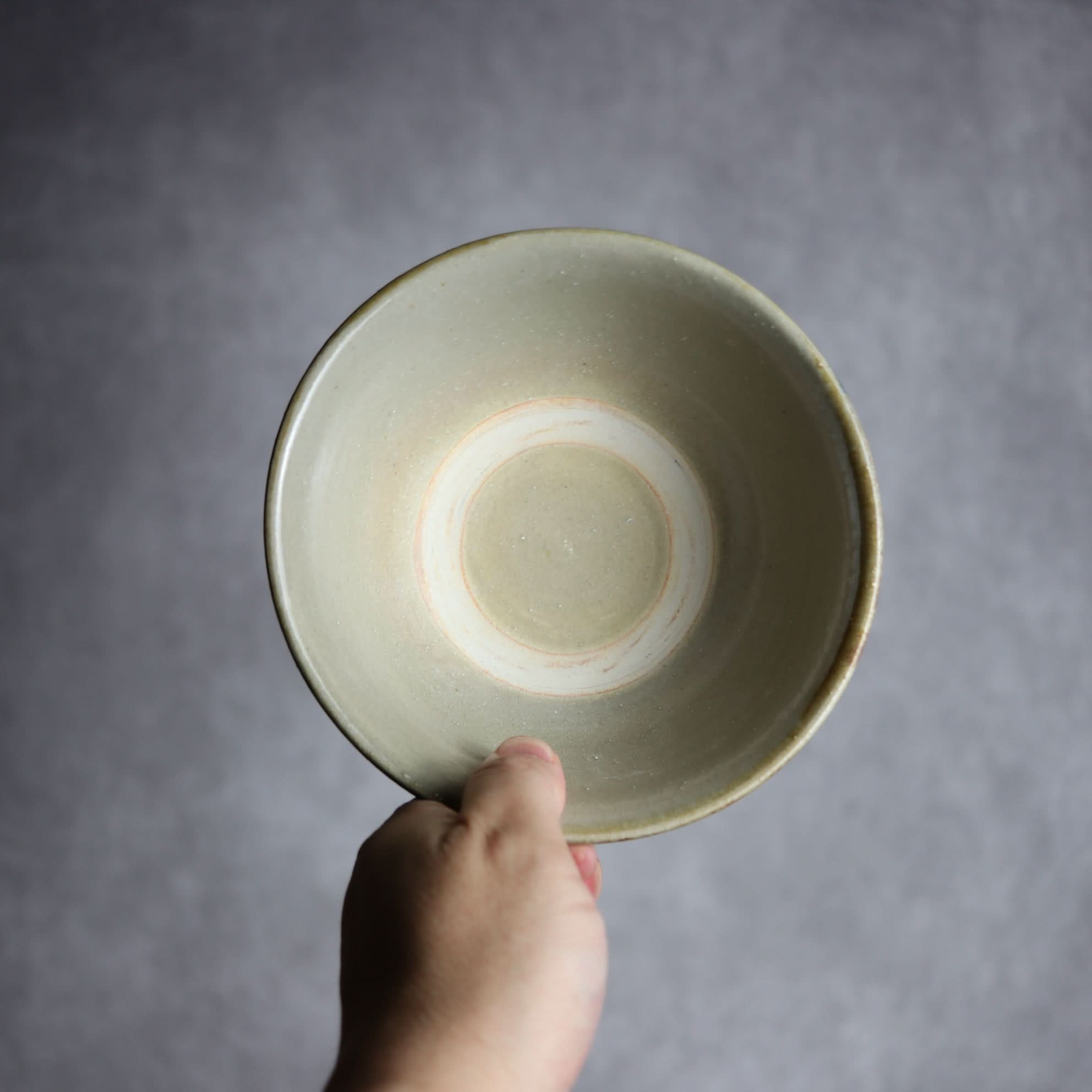 5寸マカイ1 飴 呉須釉 菊唐草 やちむん 陶器 北窯 松田米司工房 やちむん 陶器.