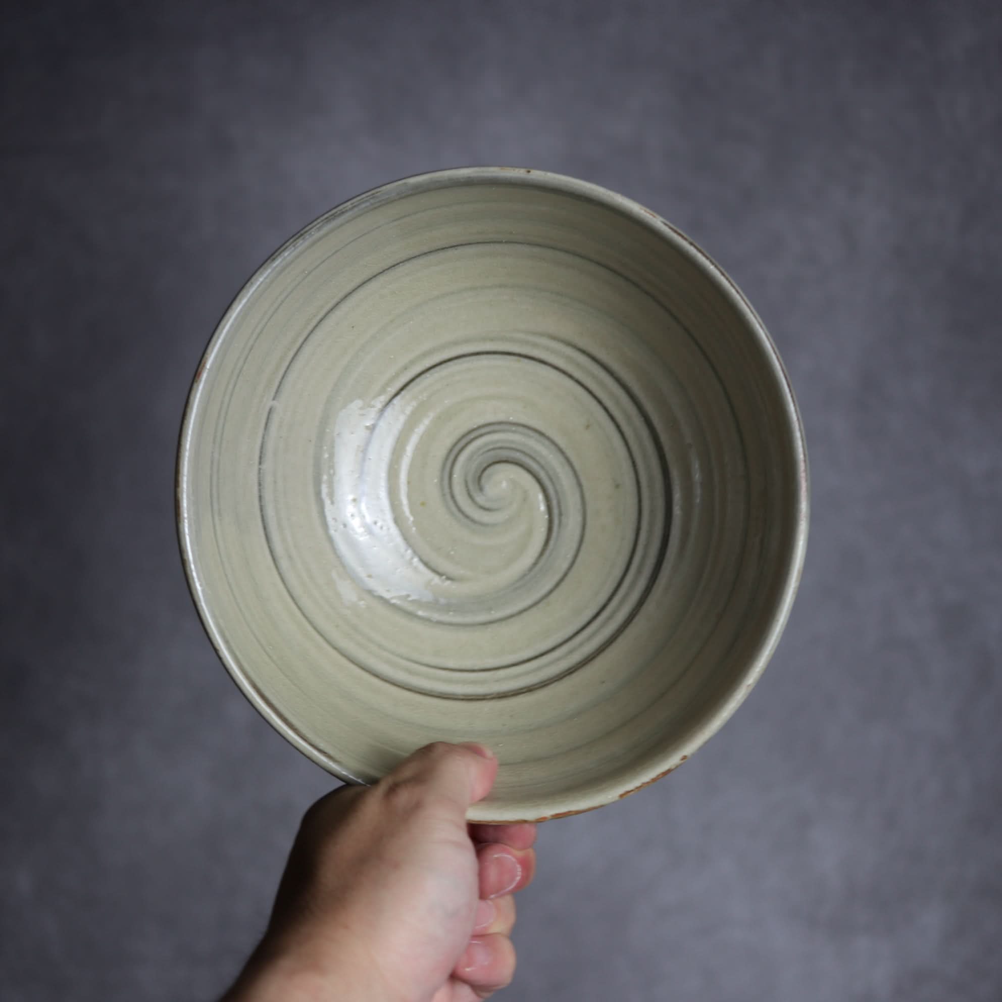 6寸鉢4 呉須釉 刷毛目 点打 やちむん 陶器 北窯 松田米司工房 やちむん 陶器.