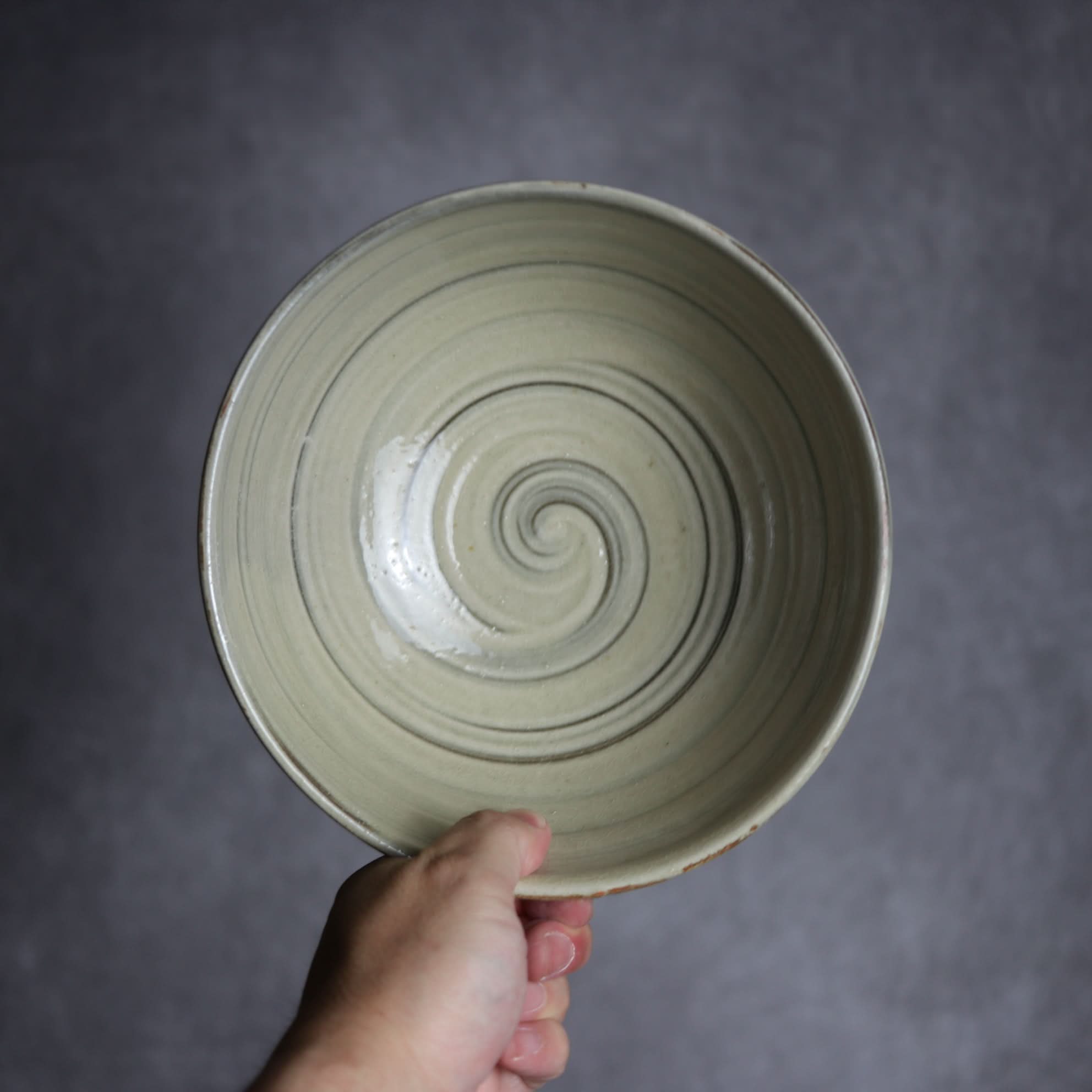 6寸鉢4 呉須釉 刷毛目 点打 やちむん 陶器 北窯 松田米司工房 やちむん 陶器.