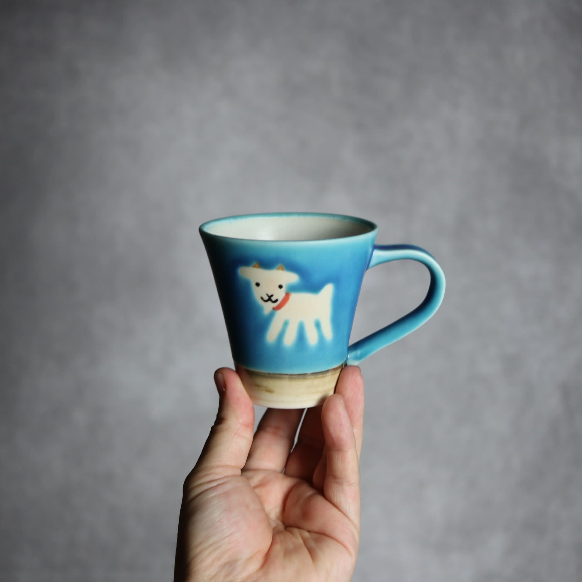 アニマルマグ ヤギ2 やちむん 陶器 atelier qucchane やちむん 陶器.