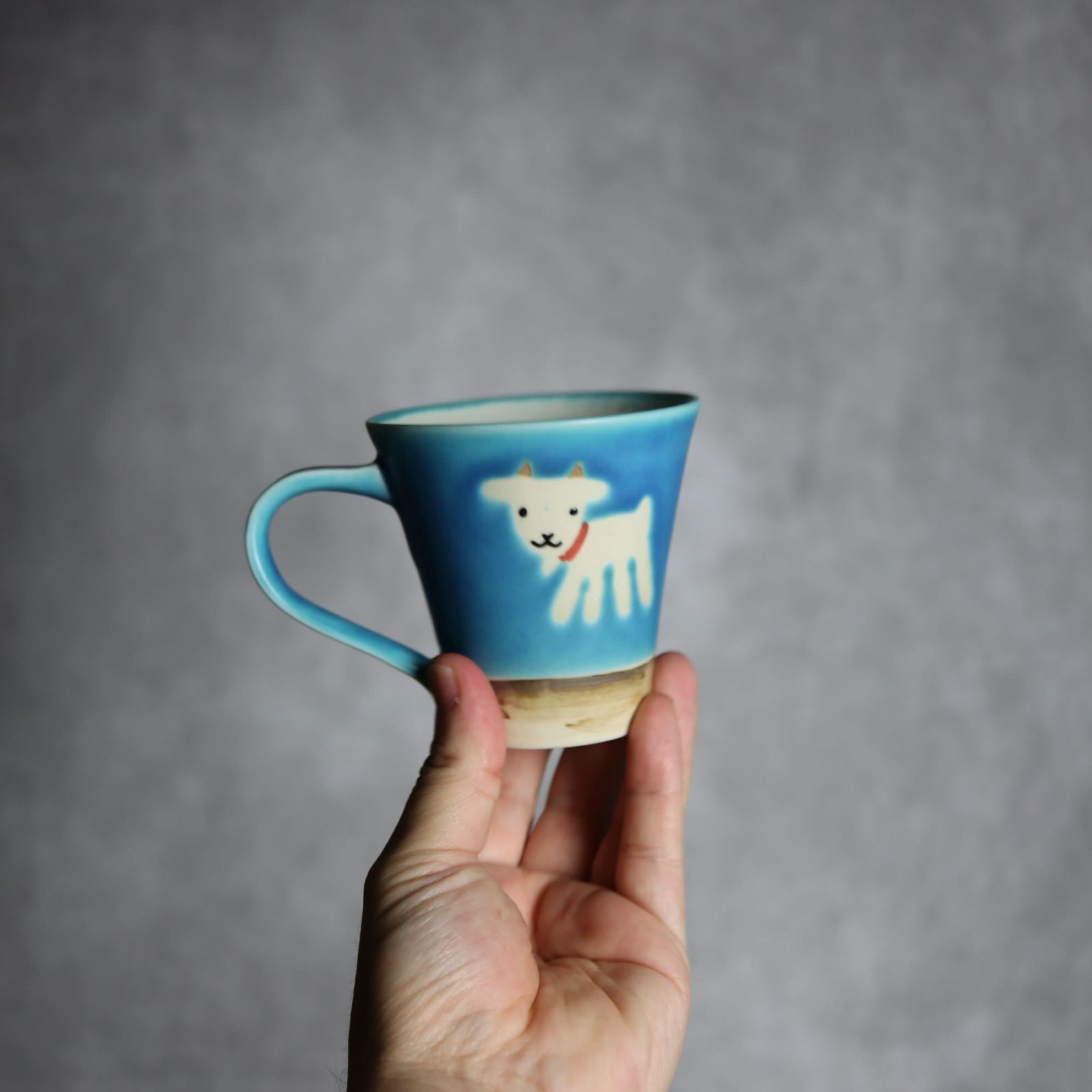 アニマルマグ ヤギ2 やちむん 陶器 atelier qucchane やちむん 陶器.