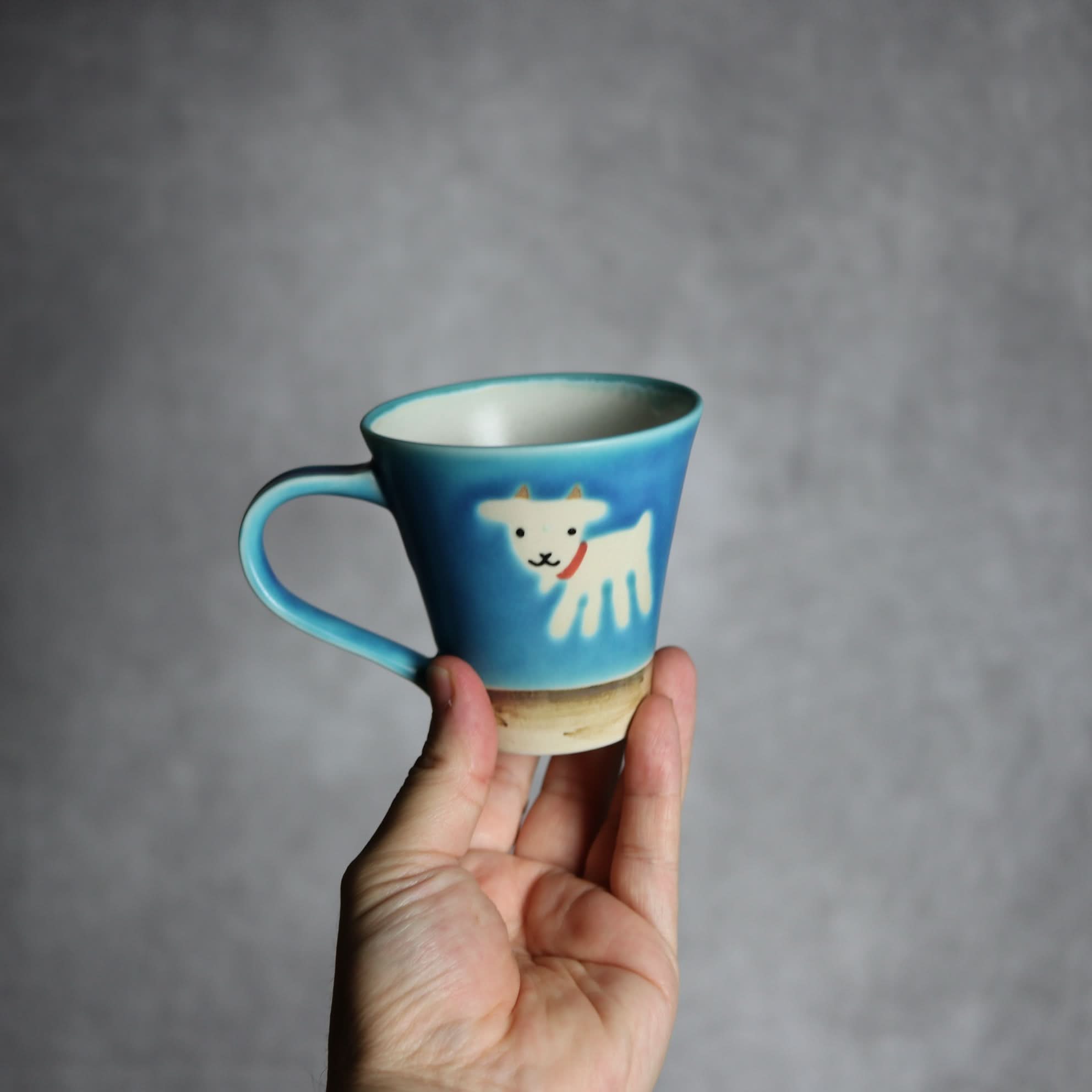 アニマルマグ ヤギ2 やちむん 陶器 atelier qucchane やちむん 陶器.