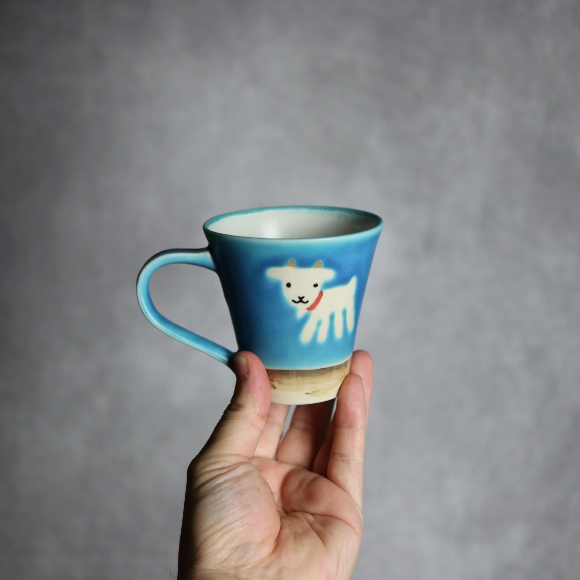 アニマルマグ ヤギ2 やちむん 陶器 atelier qucchane やちむん 陶器.