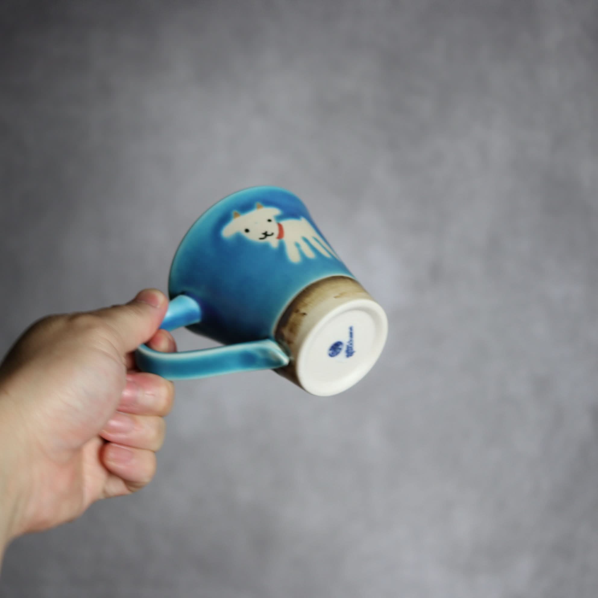 アニマルマグ ヤギ2 やちむん 陶器 atelier qucchane やちむん 陶器.