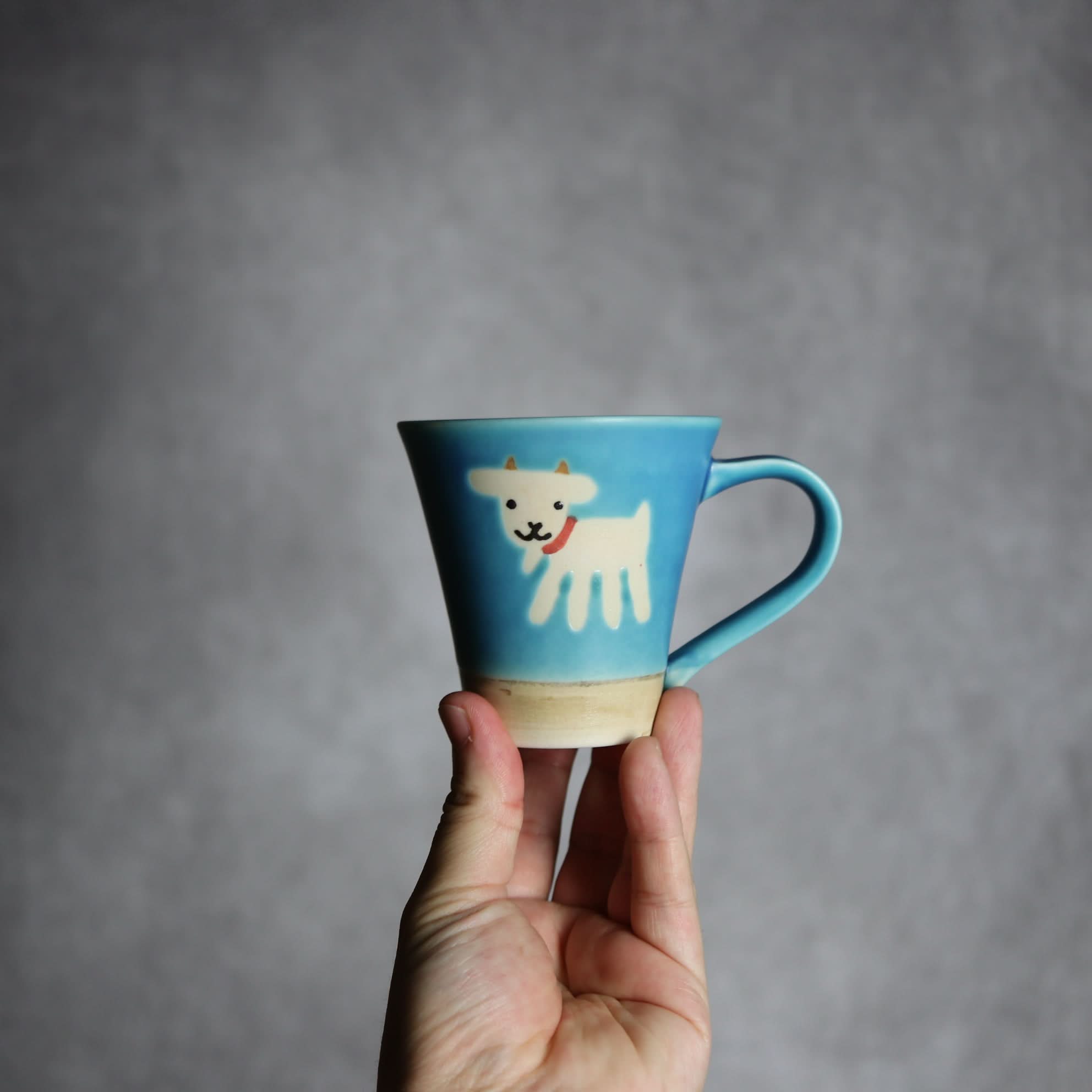 アニマルマグ ヤギ3 やちむん 陶器 atelier qucchane やちむん 陶器.