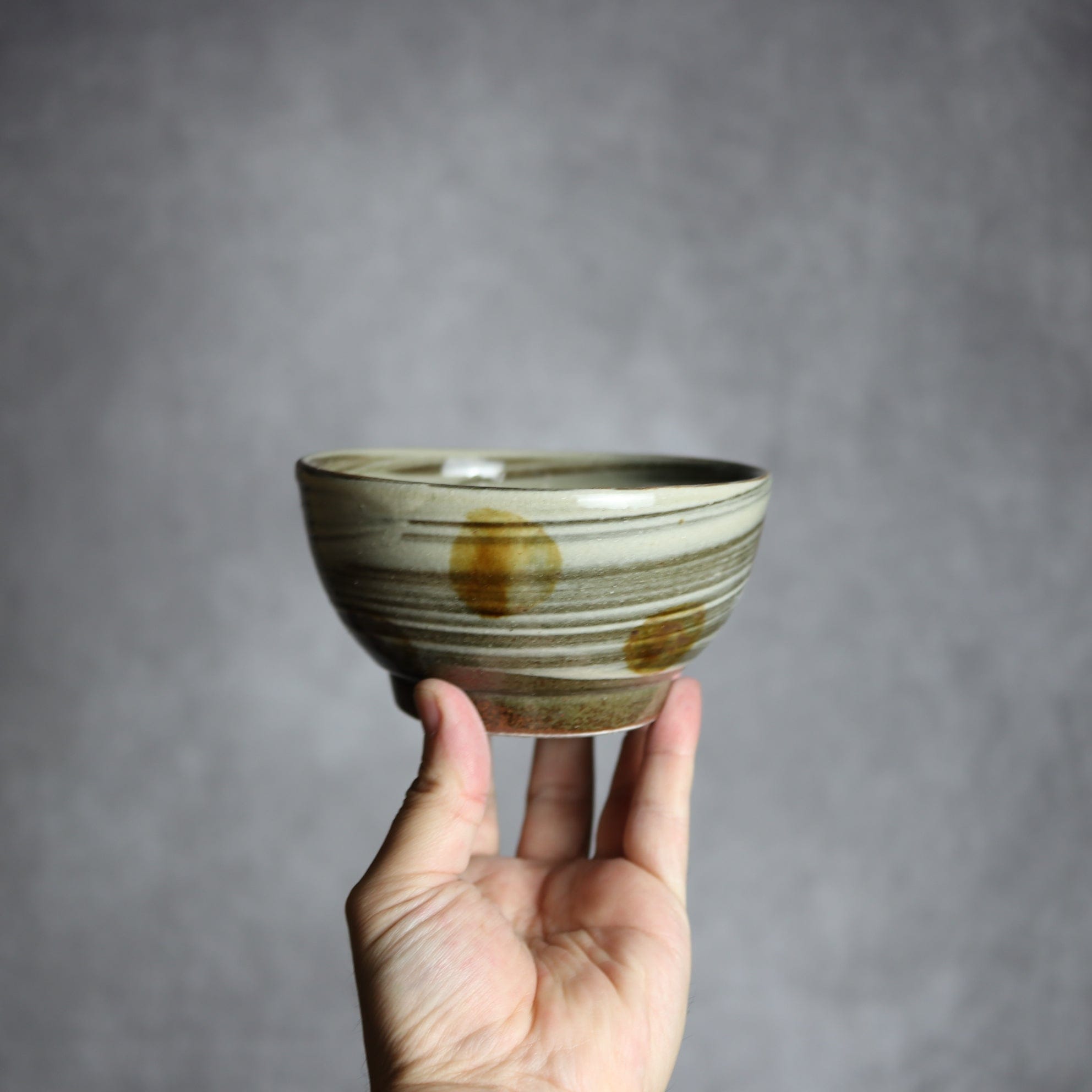 4寸鉢3 飴釉 刷毛目 点打 やちむん 陶器 北窯 松田米司工房 やちむん 陶器.