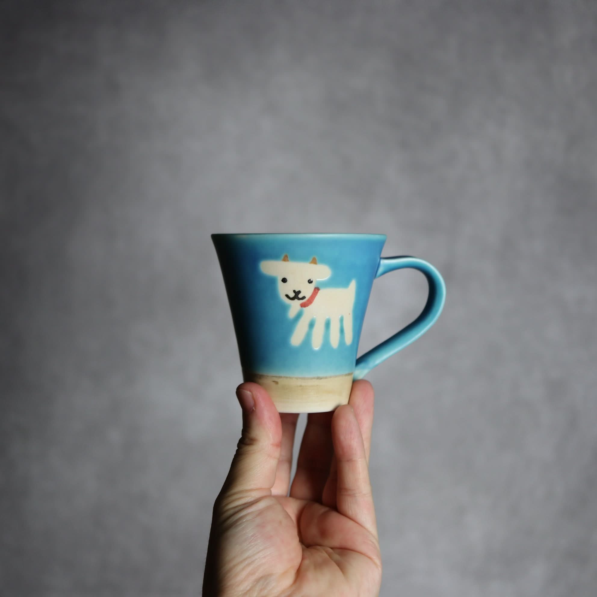 アニマルマグ ヤギ3 やちむん 陶器 atelier qucchane やちむん 陶器.