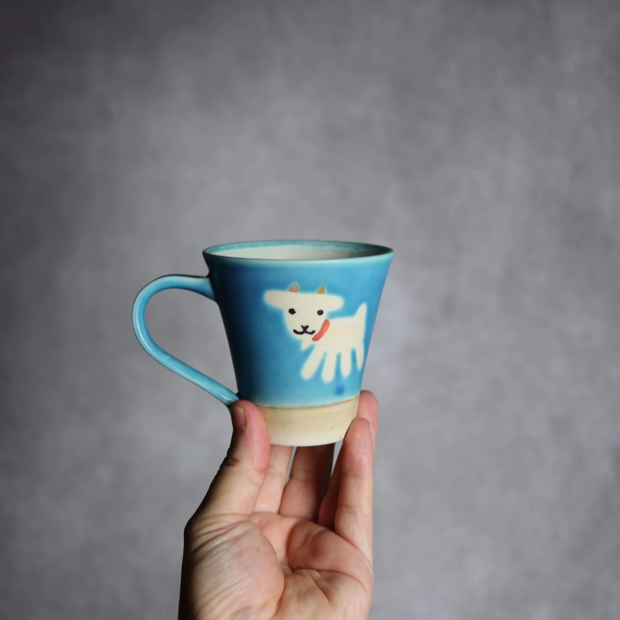アニマルマグ ヤギ3 やちむん 陶器 atelier qucchane やちむん 陶器.