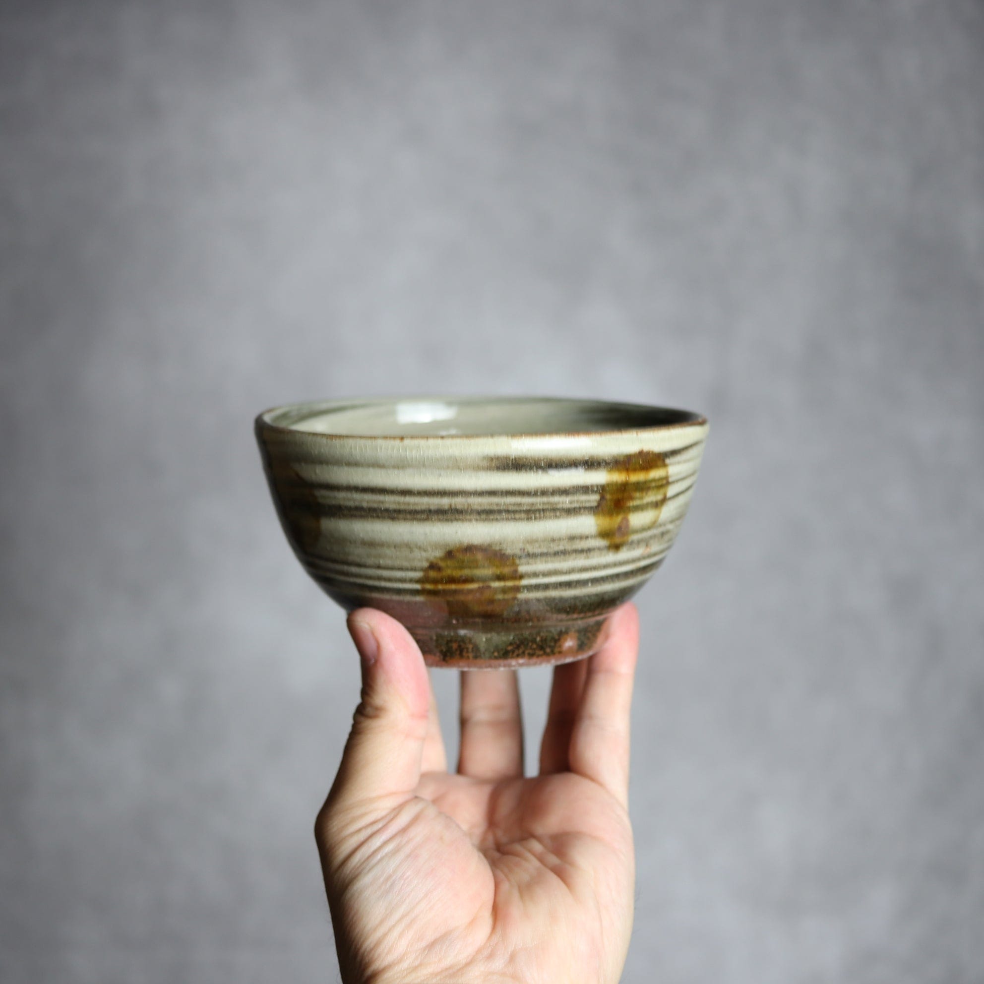 4寸鉢3 飴釉 刷毛目 点打 やちむん 陶器 北窯 松田米司工房 やちむん 陶器.