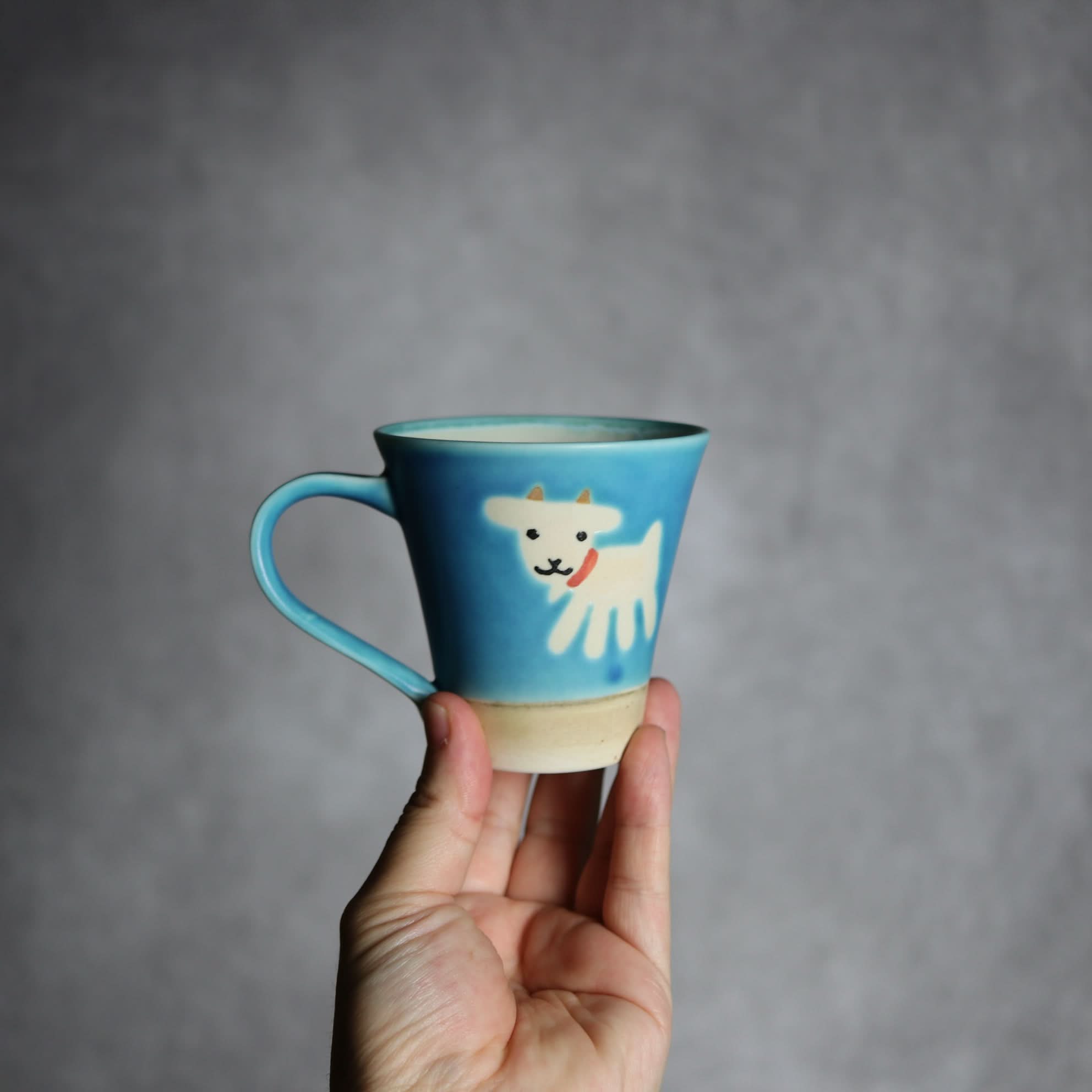 アニマルマグ ヤギ3 やちむん 陶器 atelier qucchane やちむん 陶器.